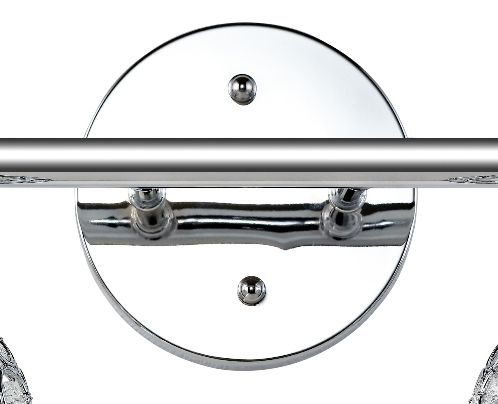 Maeve 4.75" Chrome Polished Globe Vanity Light with Crystal Prisms
