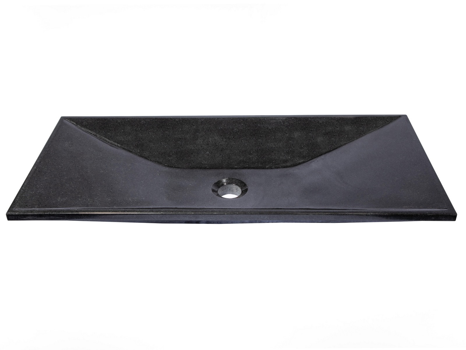 Eden 28'' Black Granite Rectangular Bathroom Sink
