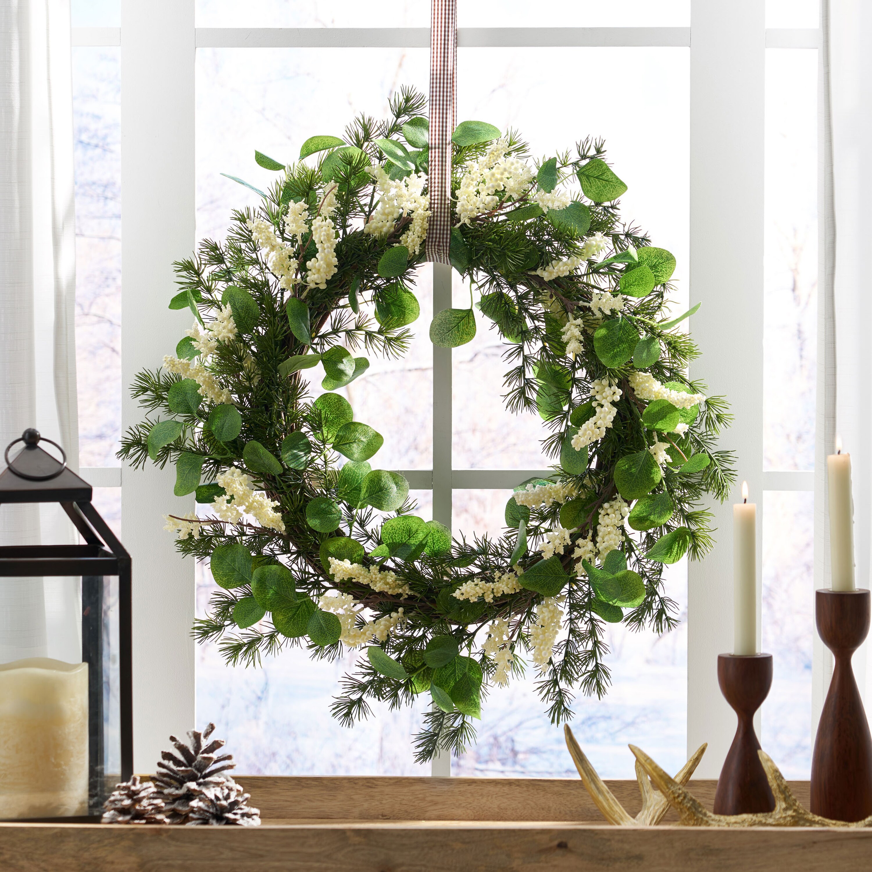 AAZJ NBC-CM73055 Artificial-Christmas-Wreaths - View #2