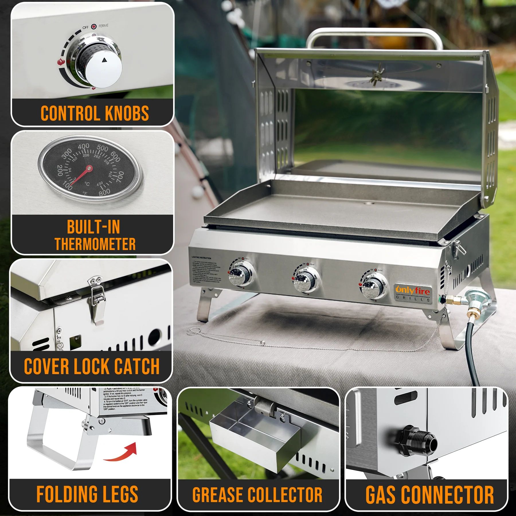 LTMATE LSTOP2211-GS309SSB Gas-Grill - View #3