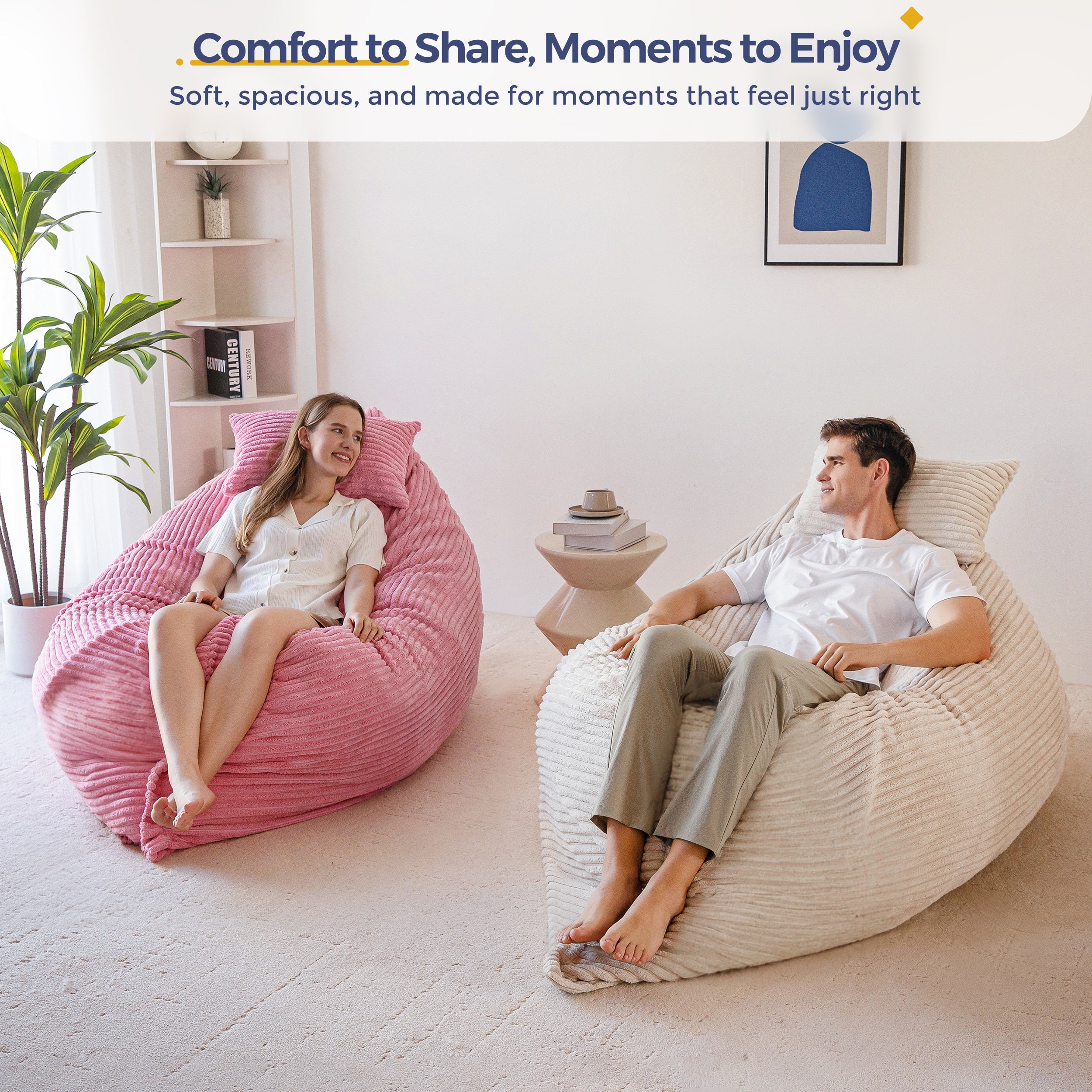MAXYOYO MA101PINKFULL Bean-Bag-Chairs - View #7
