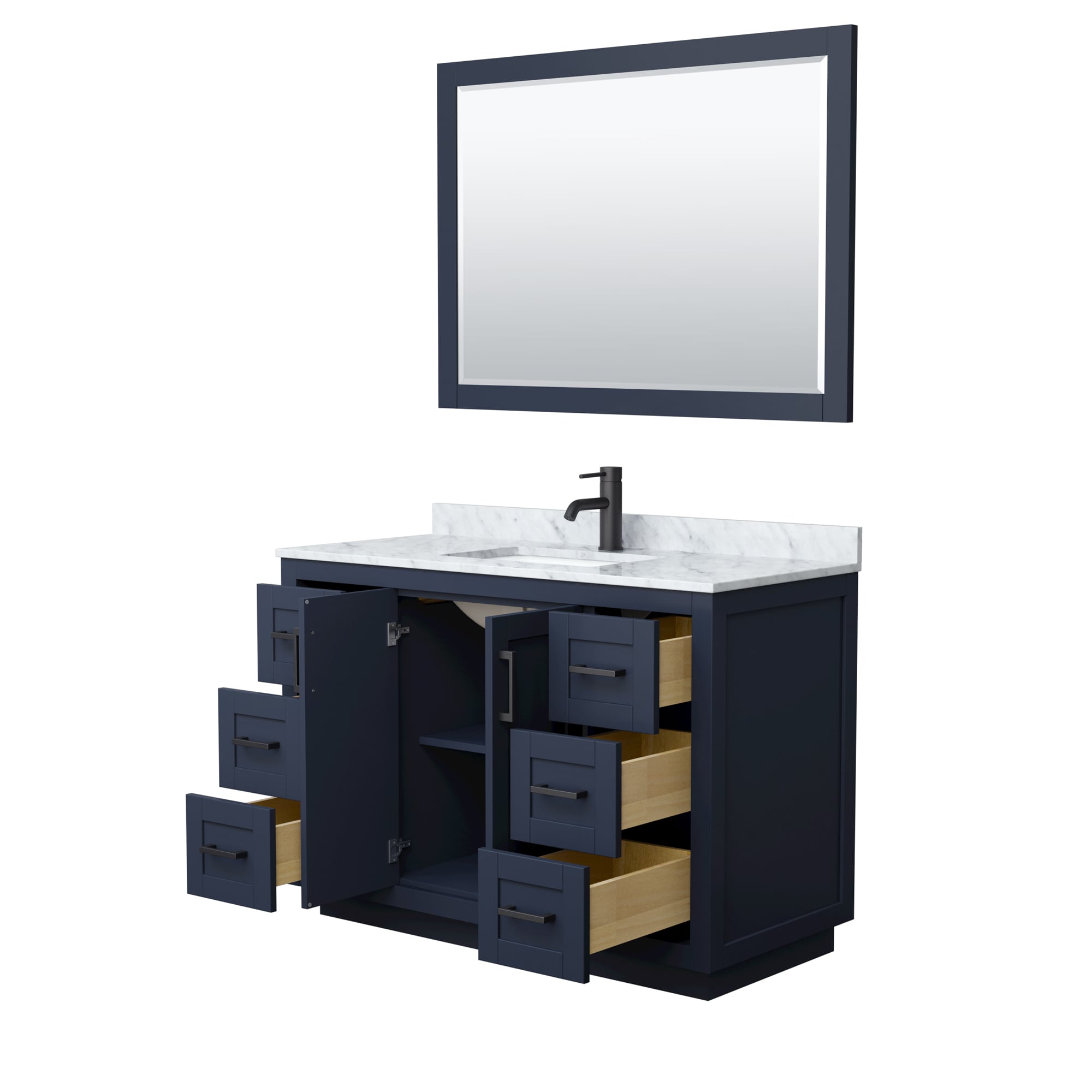 Wyndham Collection WCF292948SBBCMUNSM46 Bath-Vanity-Combo - View #3