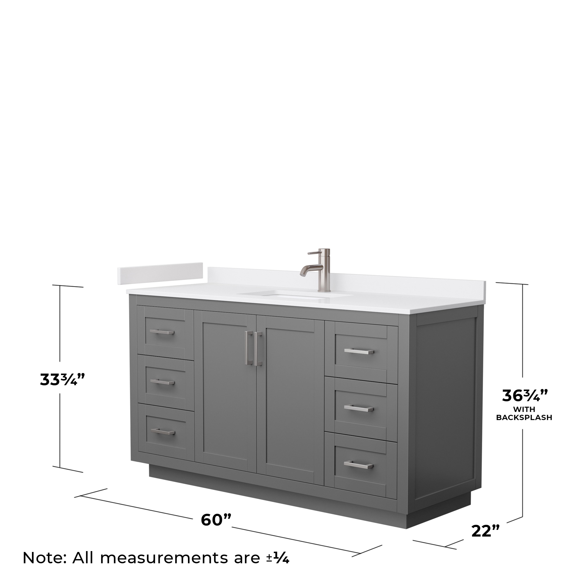 Wyndham Collection WCF292960SKGWCUNSMXX Bath-Vanity-Combo - View #5