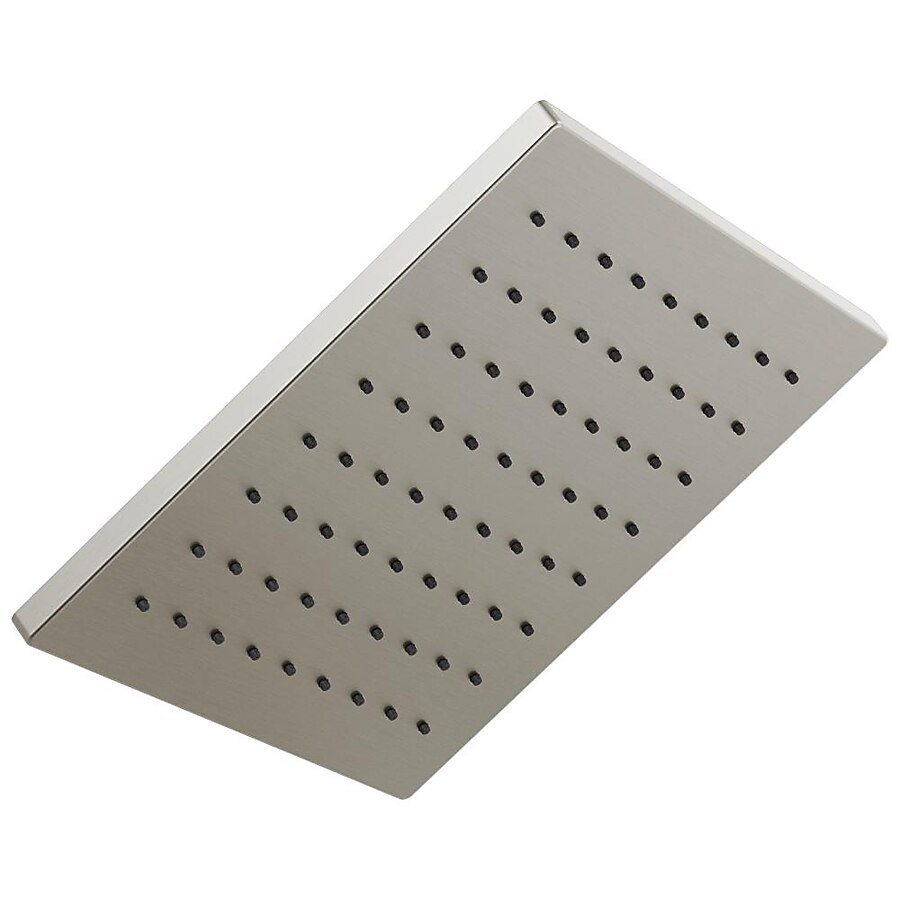 Delta Universal Showering Components Stainless 1-Spray Rain Shower Head 1.75-GPM (6.6-LPM) Delta Universal Showering Components Stainless 1-Spray Rain Shower Head 1.75-GPM (6.6-LPM)