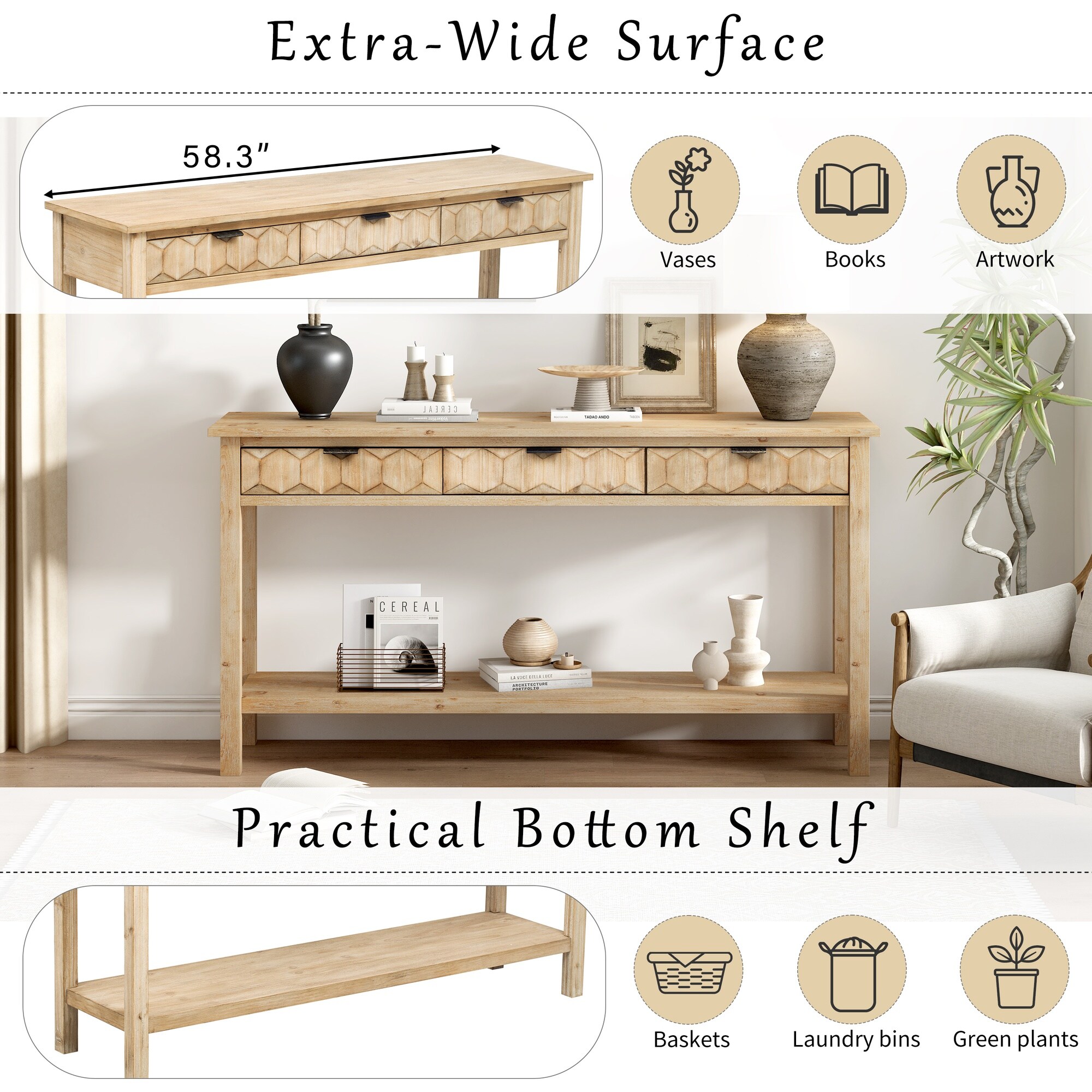Vorene J-S6U5GJ3IXHOD Console-Sofa-Tables - View #5