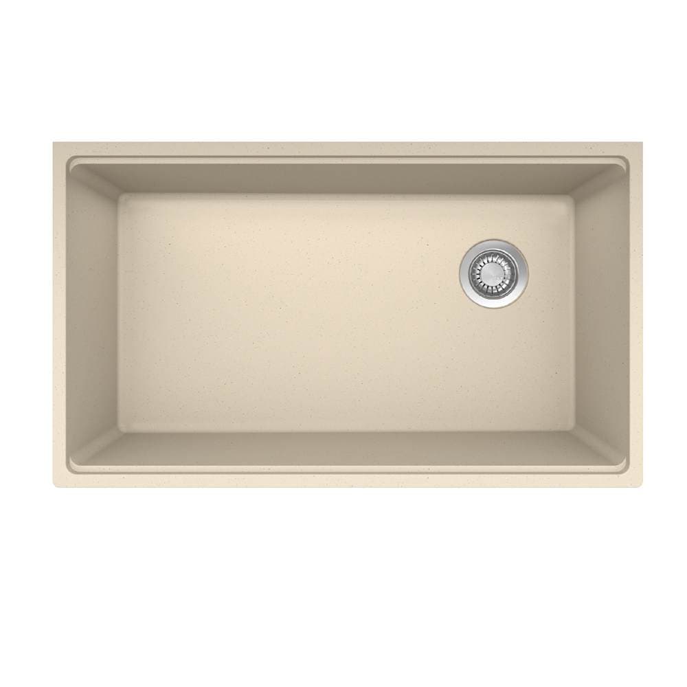 Franke  MAG11031OW Maris 33 Inch Undermount Single Basin Granite Kitchen Sink with Offset Rear Drain