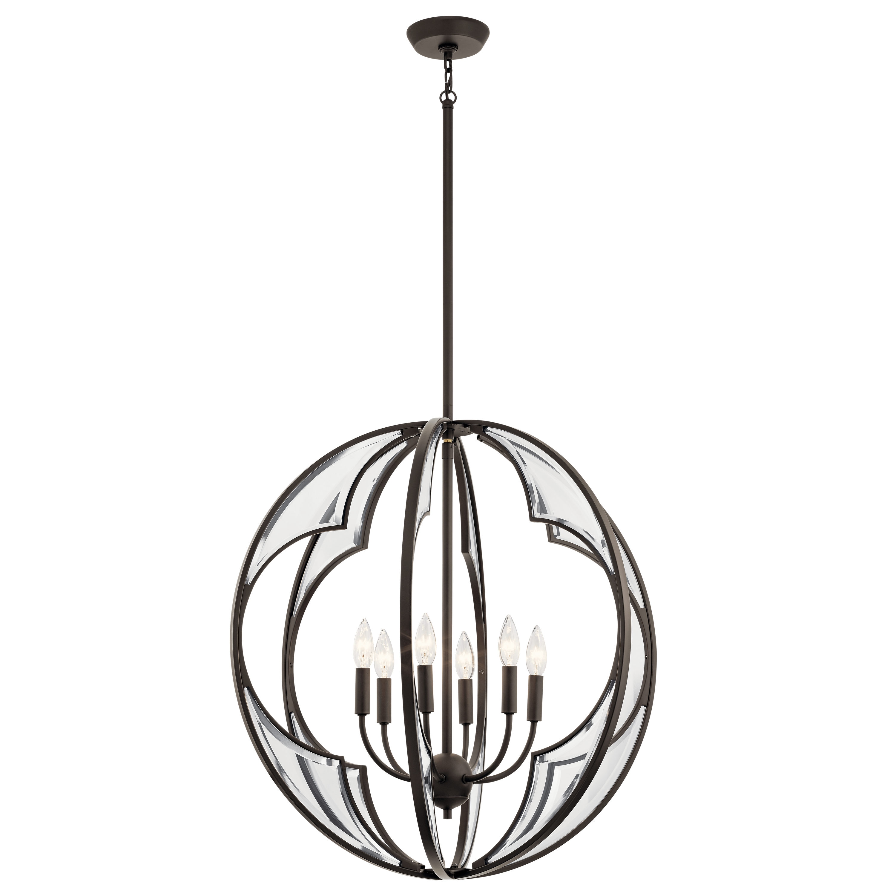 Kichler Montavello 6-Light Bronze Transitional Cage Chandelier