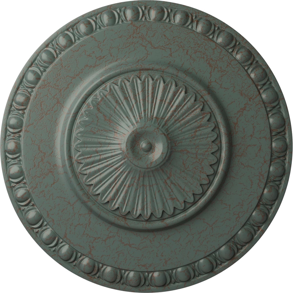 Ekena Millwork CM23LYCBC Lyon 23.5-in W x 23.5-in L Painted Cloud Burst Crackle Polyurethane Whole Ceiling Medallion