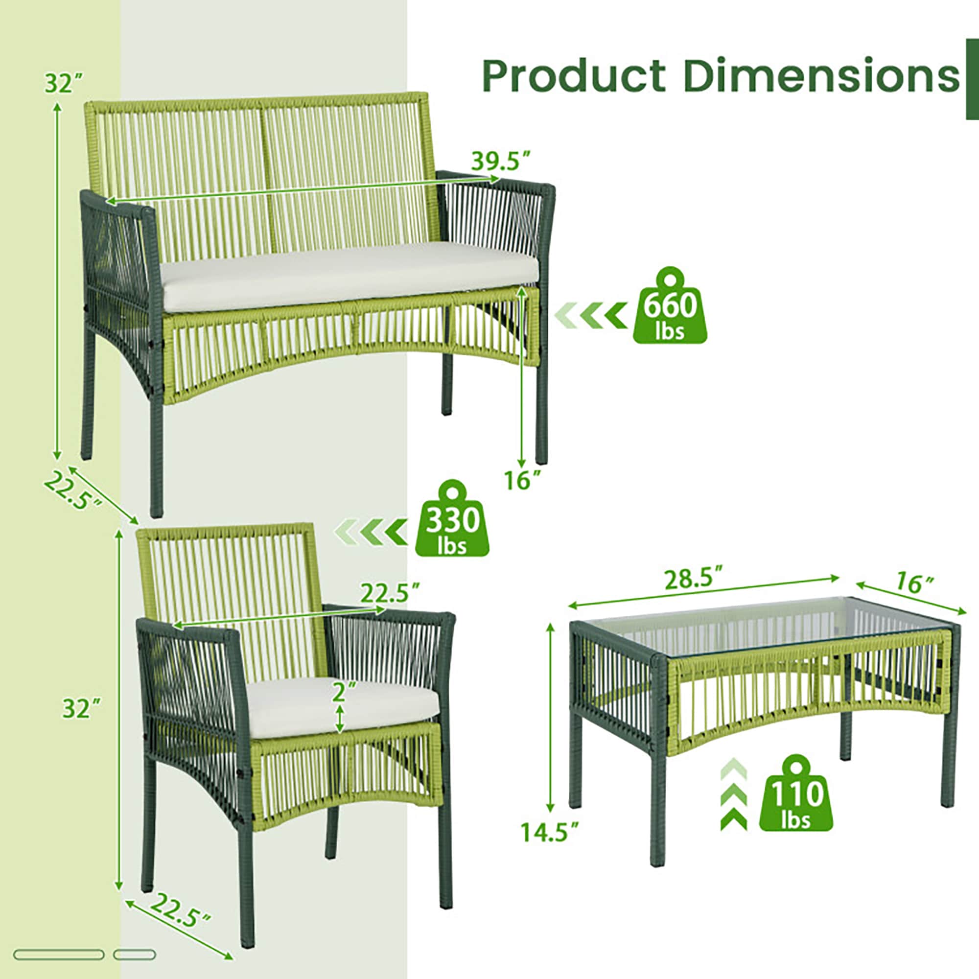 CASAINC BH-WF190610AAA Patio-Conversation-Sets - View #4