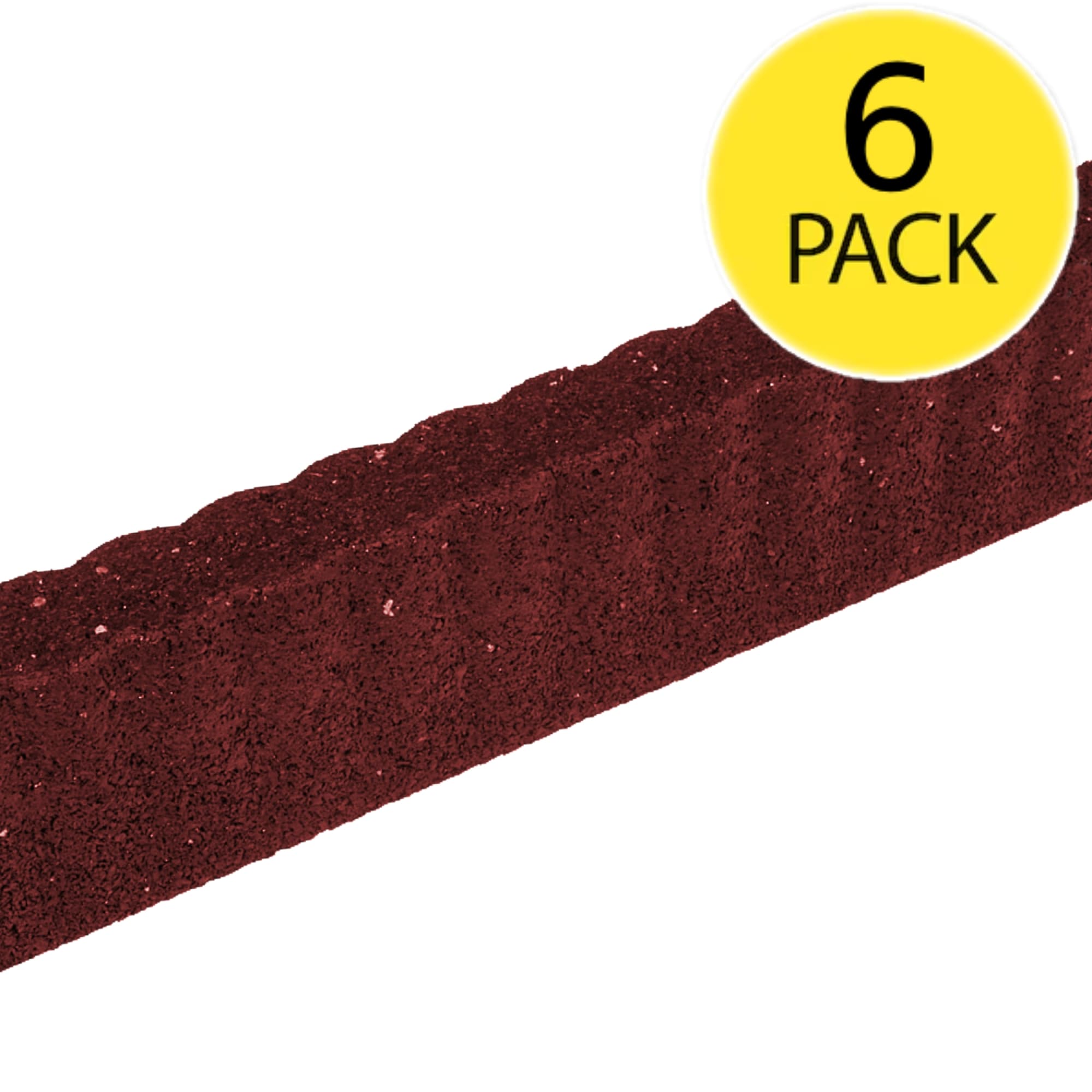 GroundSmart 2-ft x 2-in SmartLoc Ripple Edge 6 -Pack IMC Outdoor Living Rubber Landscape edging section #DCTE2SLRD6