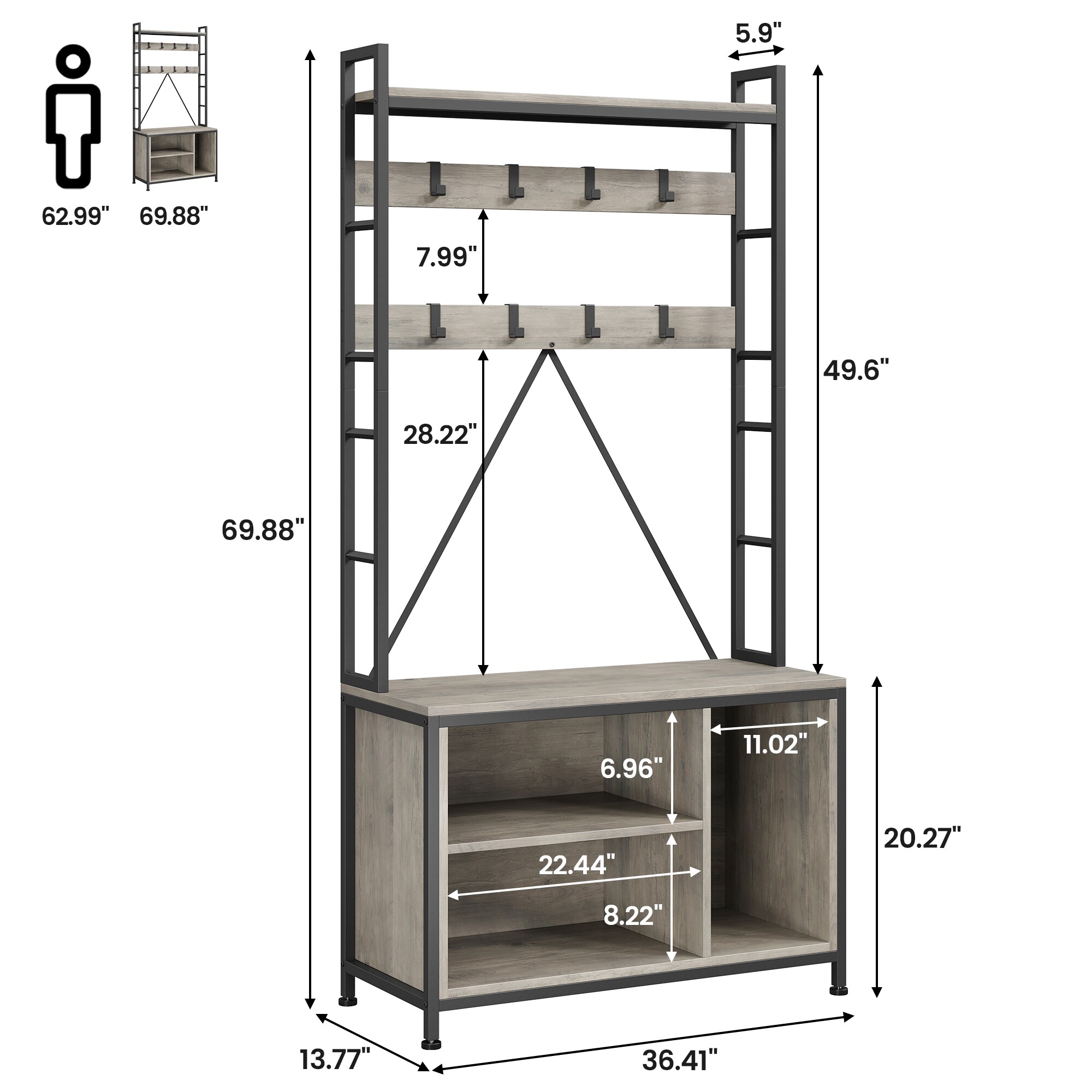 Garvee HYJ6W0LIH485 Coatrack-Stands-Pedestals - View #6