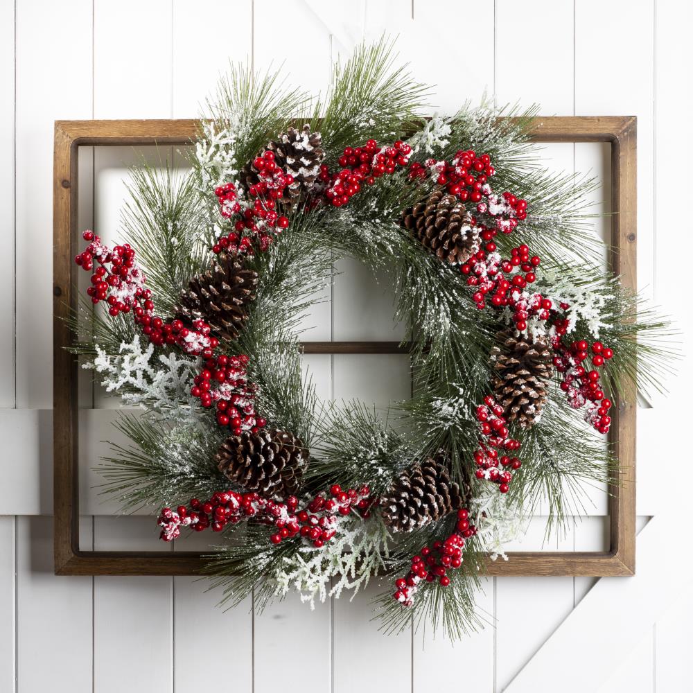Glitzhome 1115203524 Artificial-Christmas-Wreaths - View #6