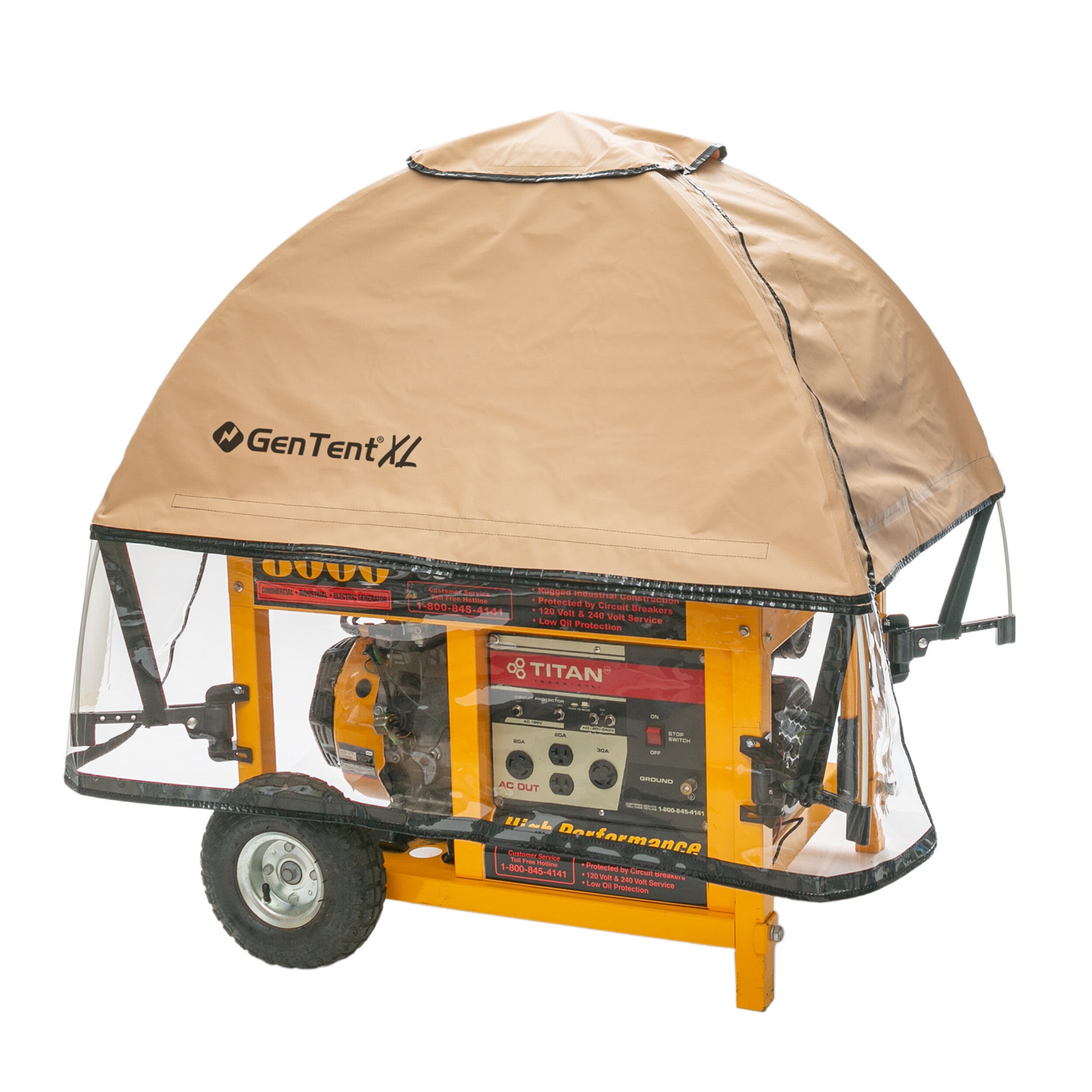 Universal Kit TanLight GenTent 20k Generator Tent Running Cover Extreme - Compatible with 10000w+ Portable Generators 