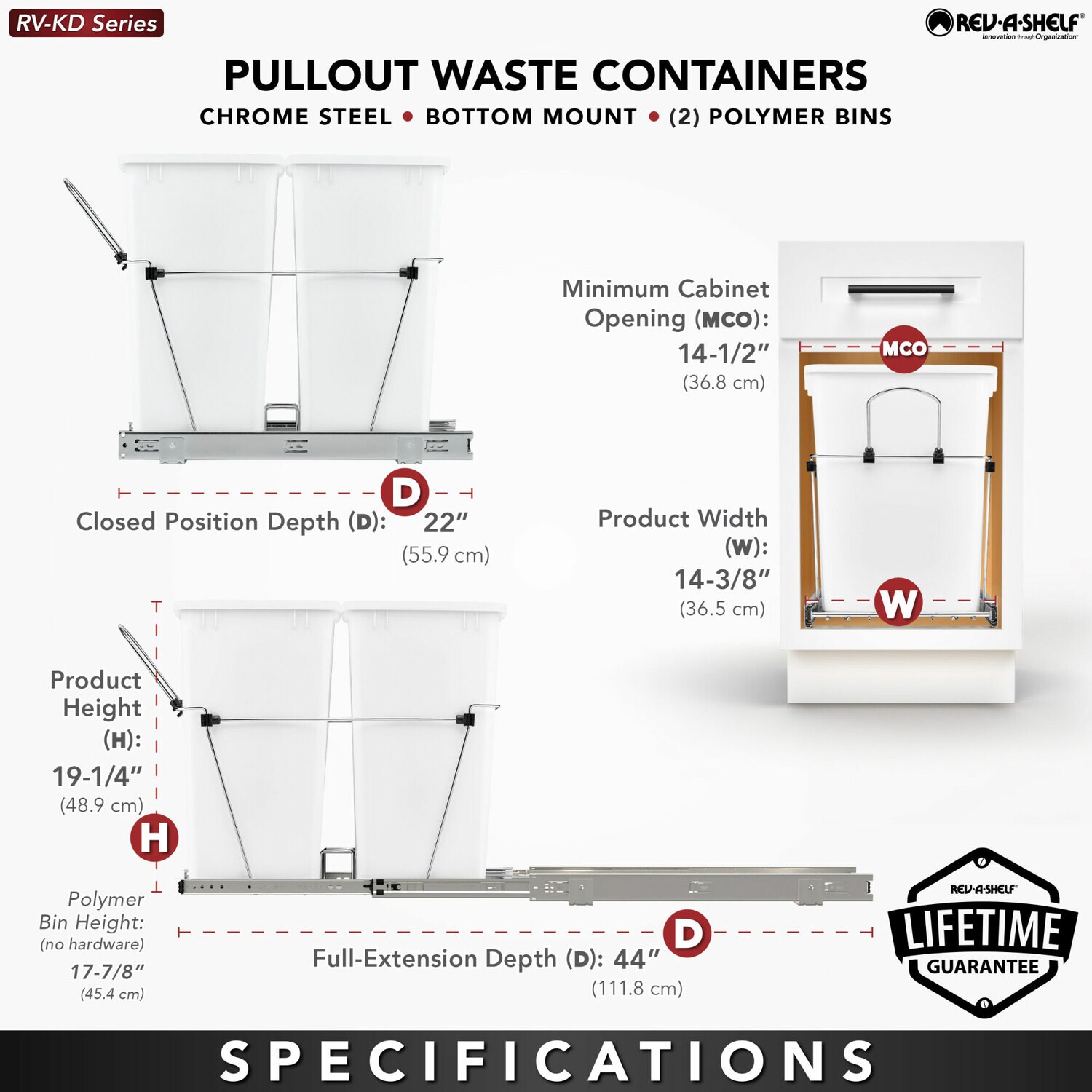 Rev-A-Shelf 252039 Pullout-Trash-Cans - View #4