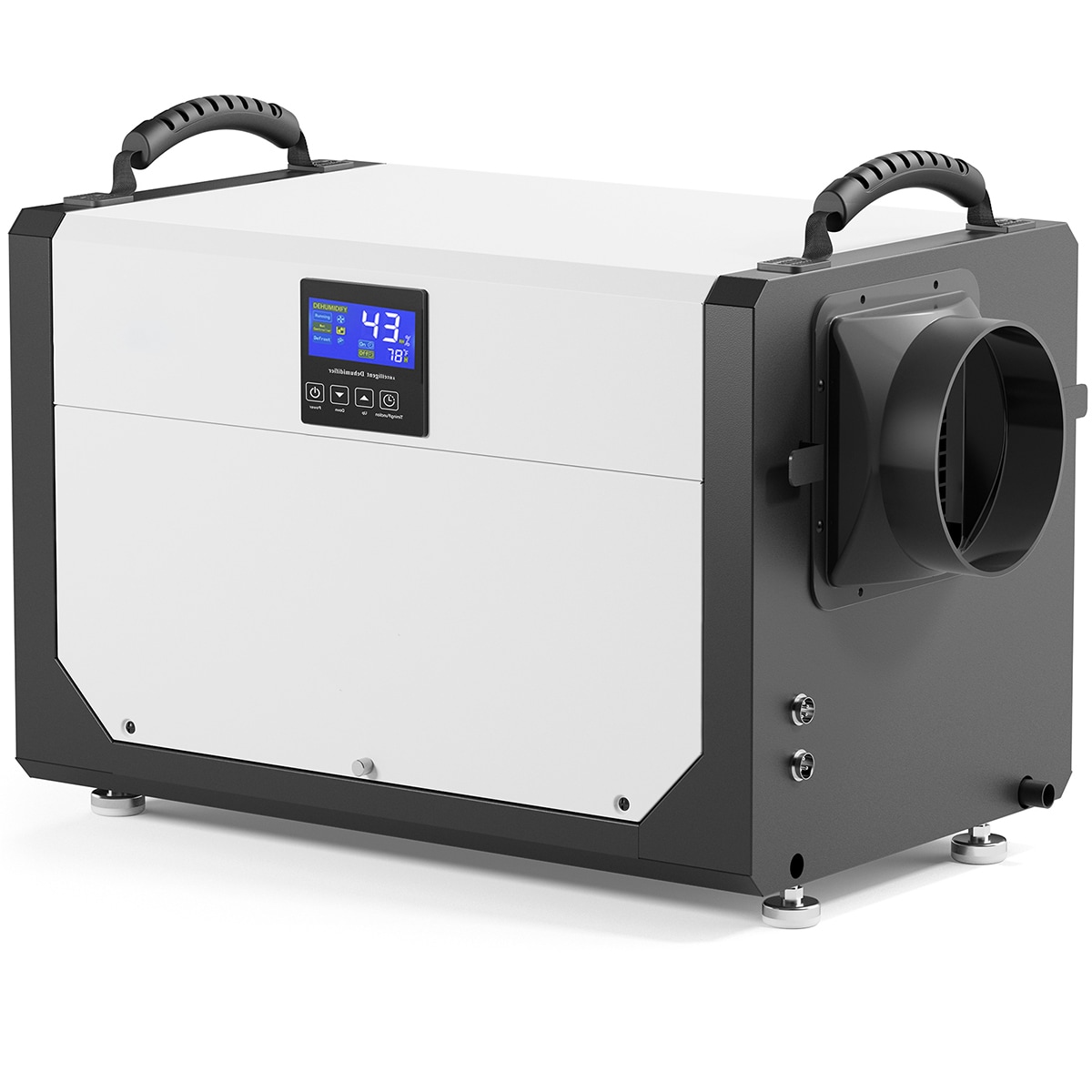 BEARSOLIM 145 Pints Commercial Dehumidifier with Remote Control Covers up to 2800 sq ft Compact Dehumidifier for Crawl Spaces and Basements #JB-DY155