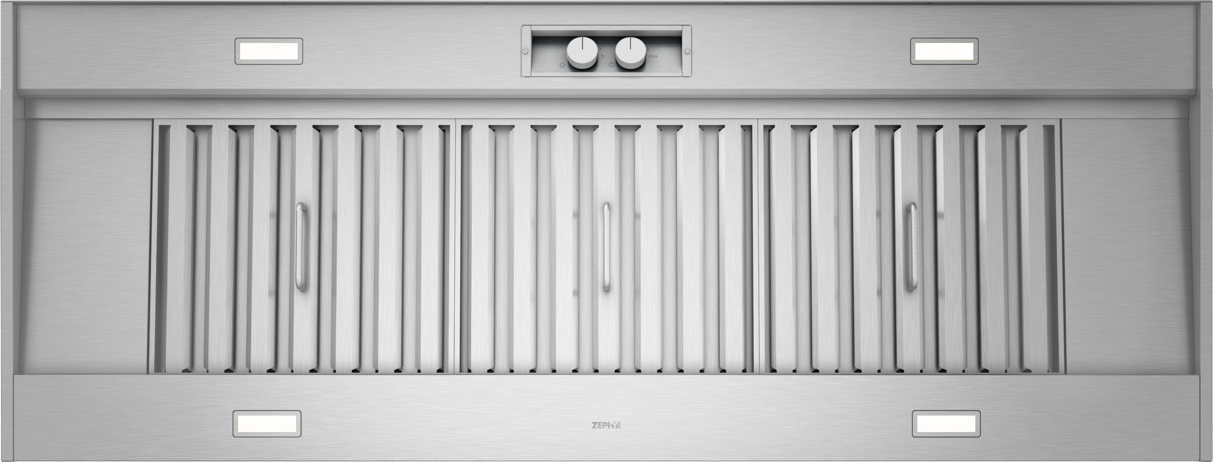 Zephyr AK9858BS 60 inch Ducted 1200-CFM Outdoor Stainless Steel Insert Under Cabinet Range Hood