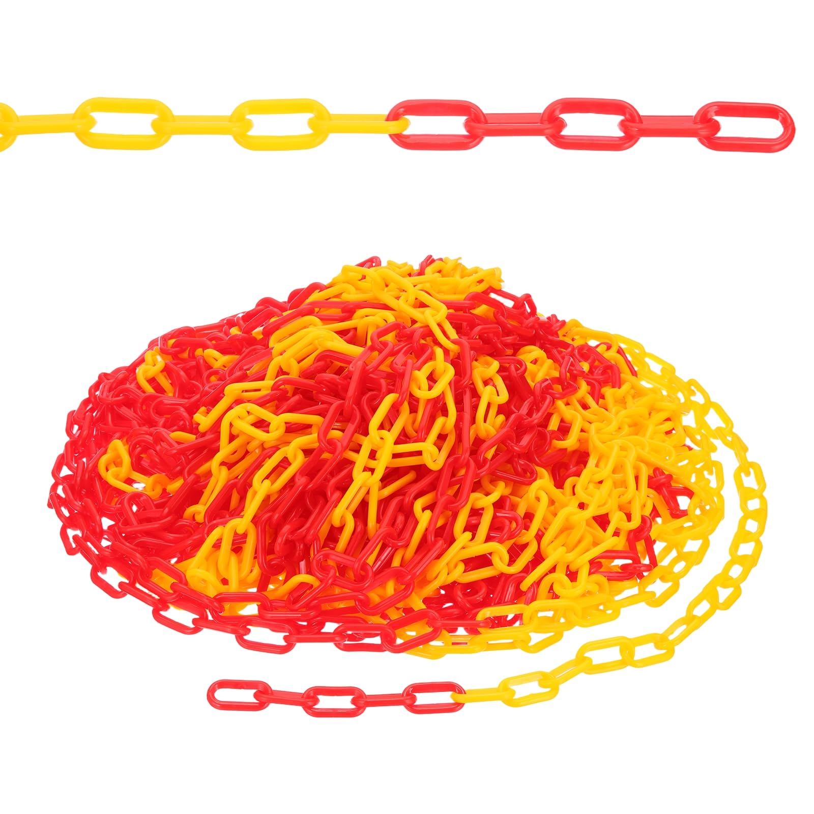 Justincity 500ft Plastic Chain Safety Barrier for Crowd Control Fence ...