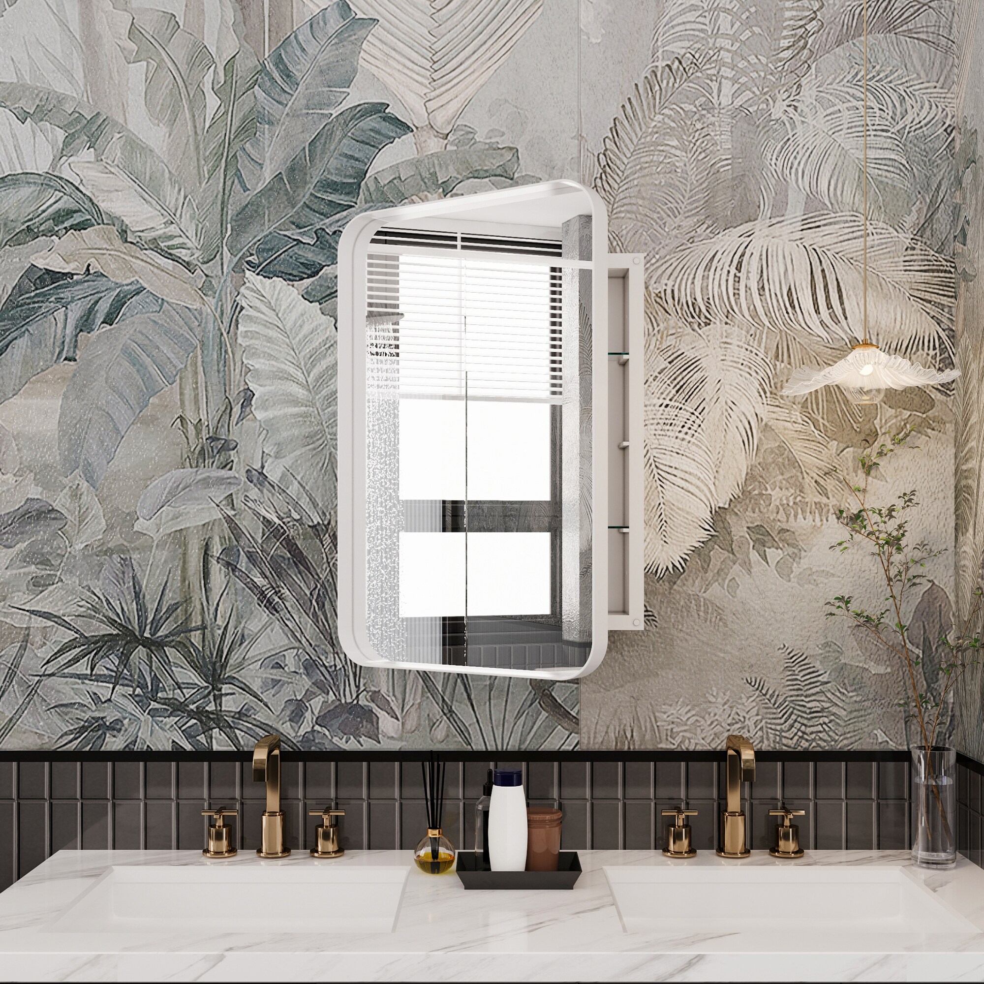 SINOFURN SYD520009WT Bathroom-Medicine-Cabinets - View #6