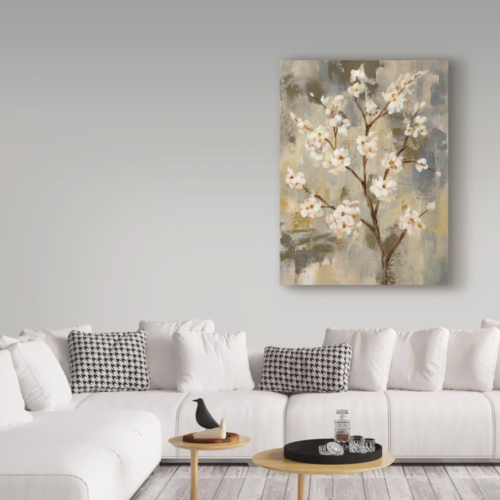 Trademark Fine Art Framed 24-in H x 18-in W Floral Print on Canvas at ...