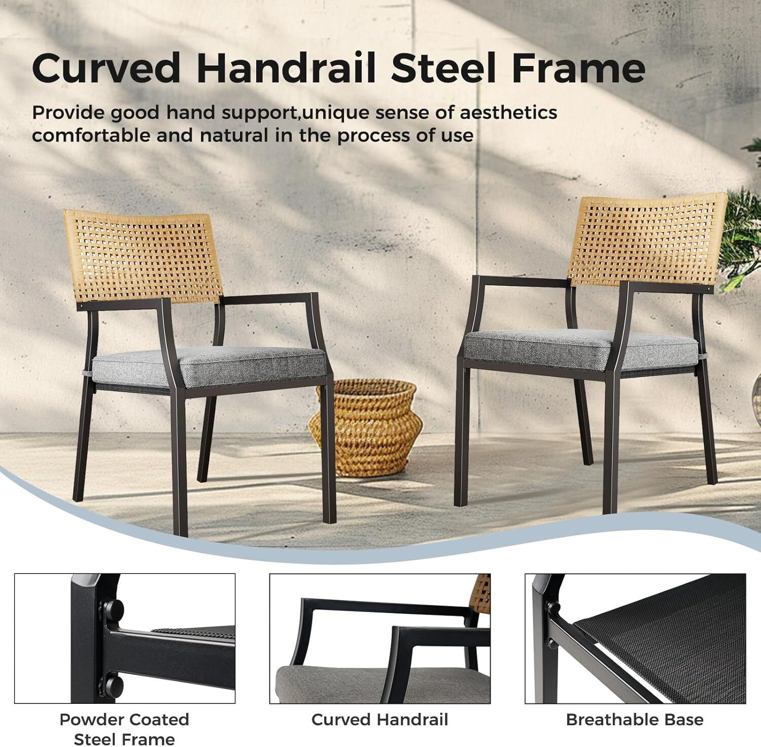 Mondawe MO-16108BR-NY Patio-Chairs - View #3