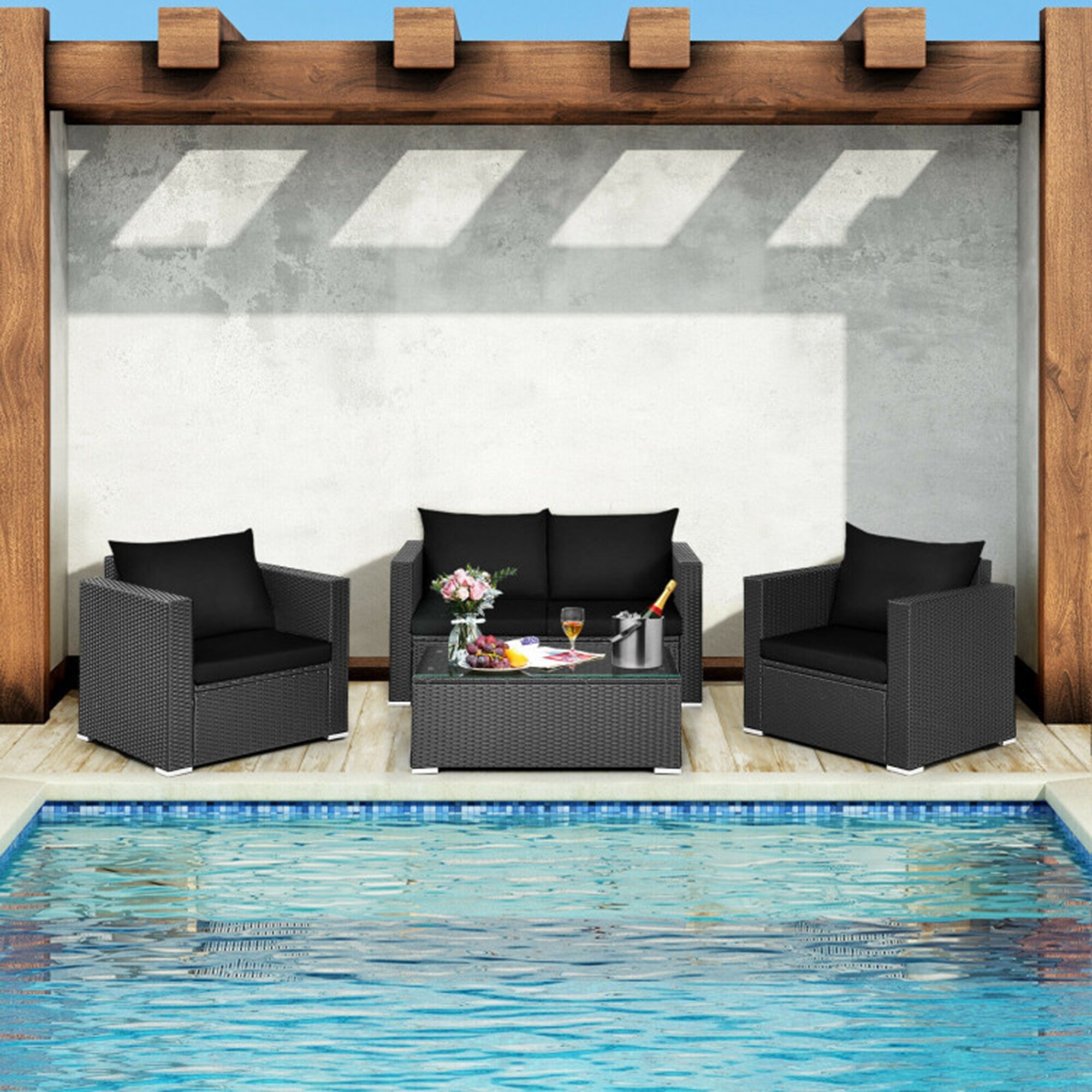 Mondawe MD010BK Patio-Conversation-Sets - View #8