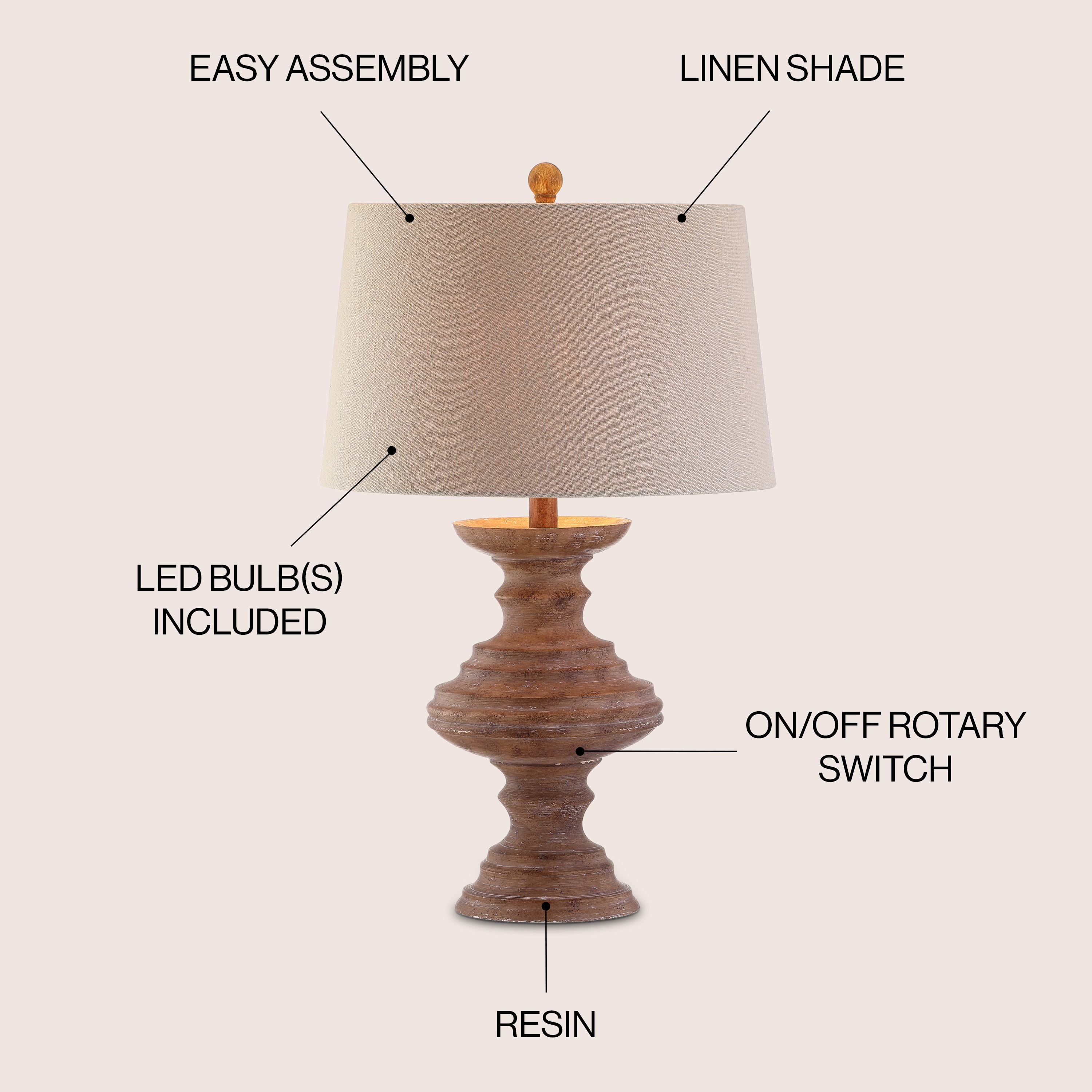 JONATHAN  Y JYL1001A Table-Lamps - View #3