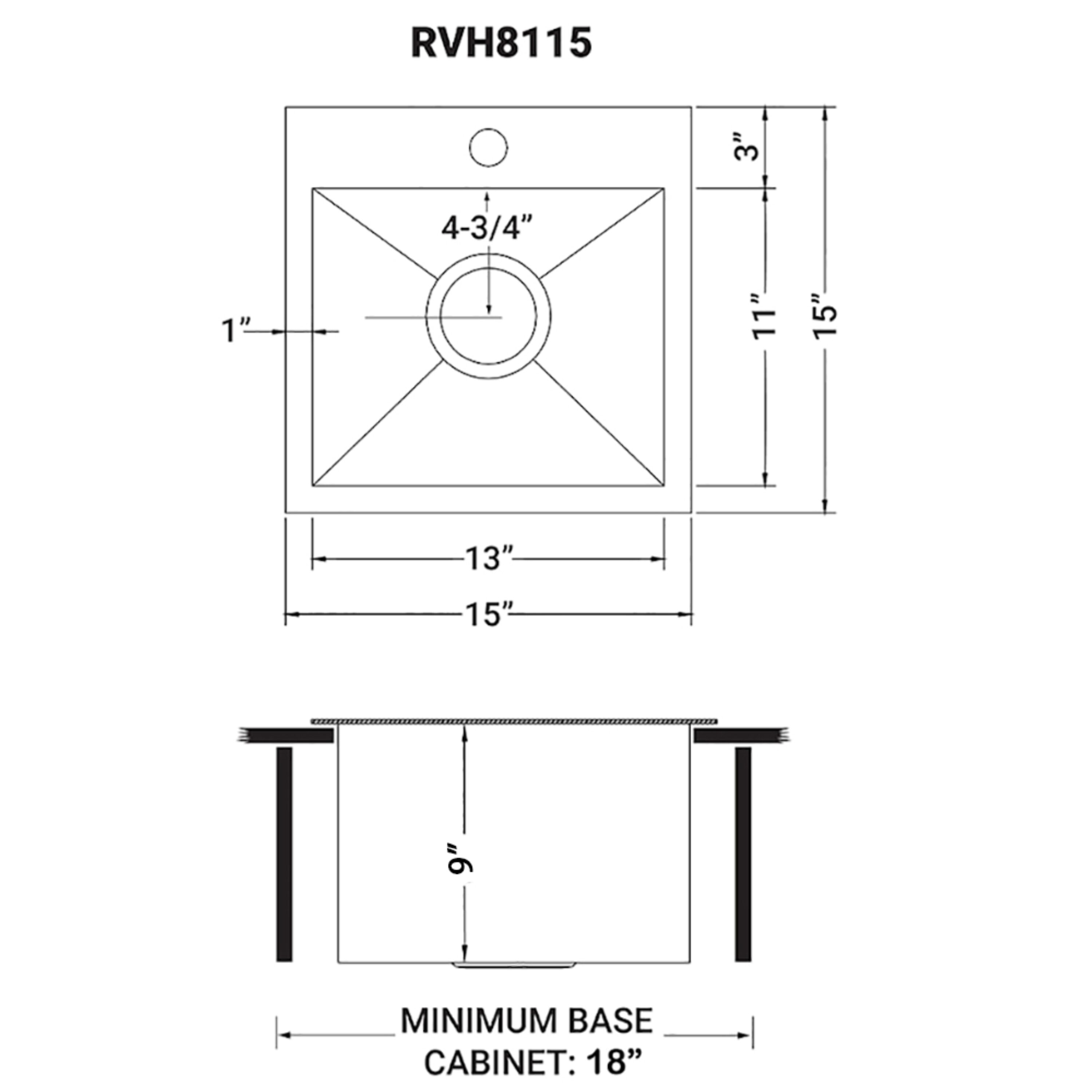 Ruvati RVH8115 Kitchen-Sinks - View #10