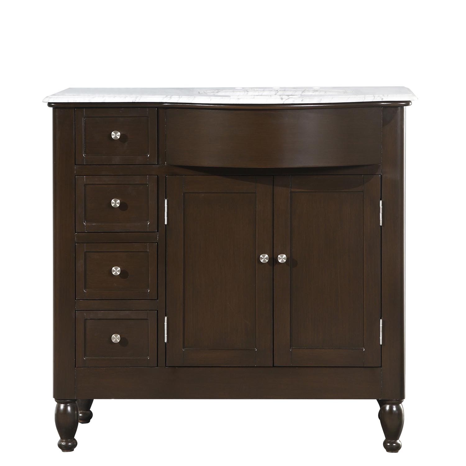 Silkroad Exclusive HYP-0902-WM-UWC-38-R Bath-Vanity-Combo - View #7