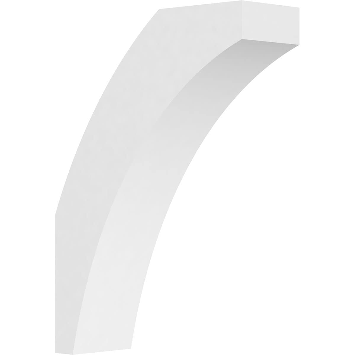 Ekena Millwork BRCP05X16X22THR 5-in x 16-in x 22-in Unfinished PVC Standard Thorton Knee Brace