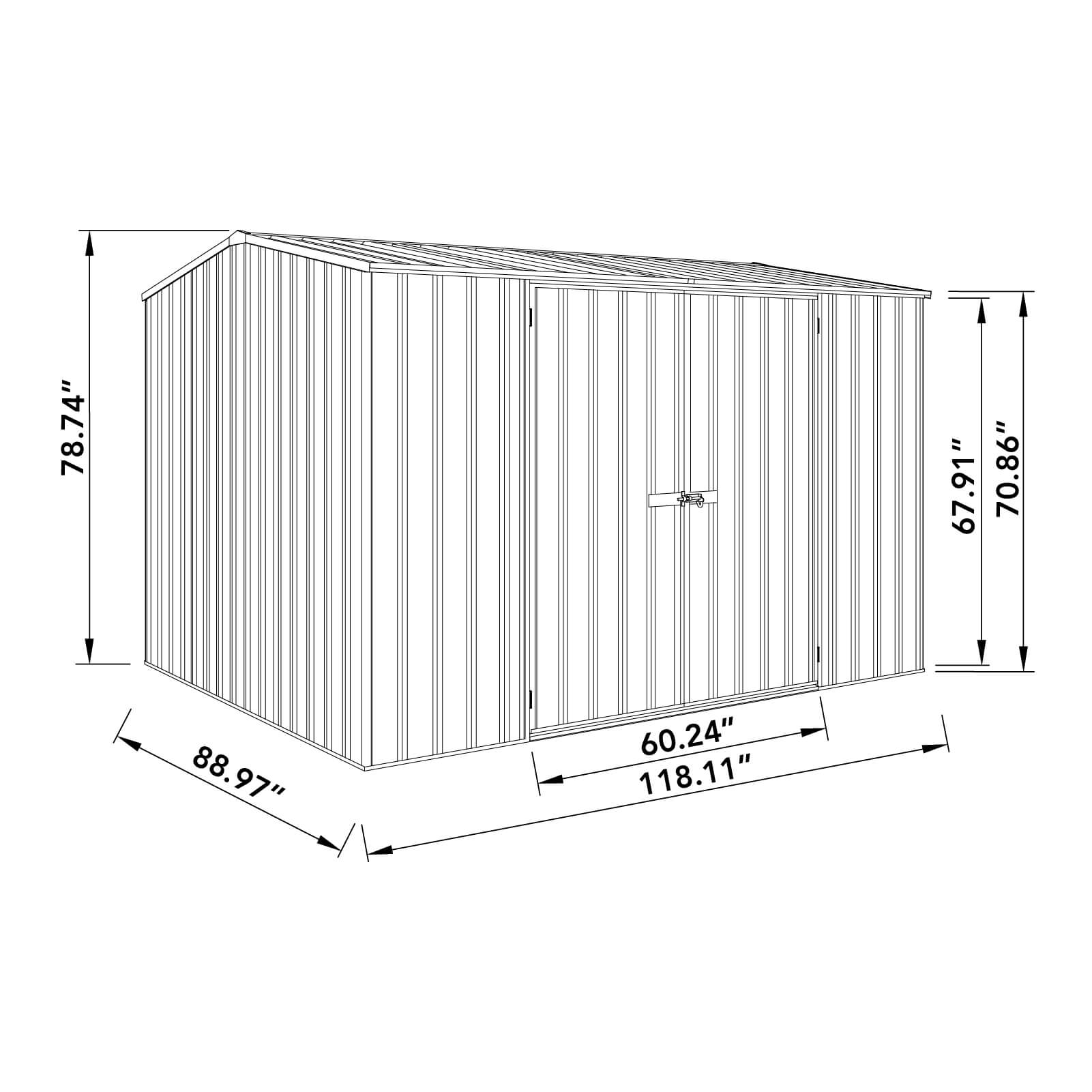 ABSCO AB1001 Metal-Storage-Buildings-Sheds - View #5