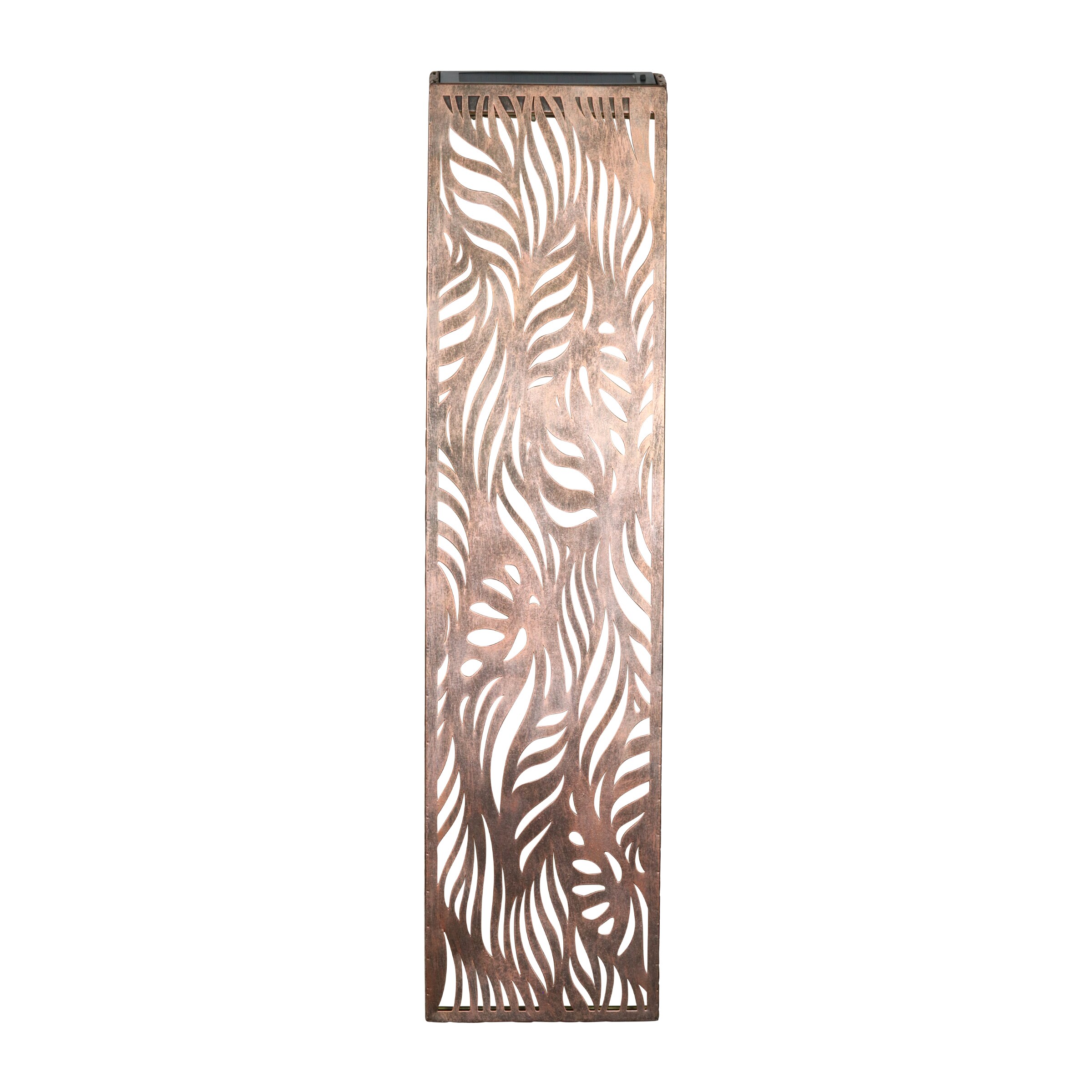 CNC Laser Wood Cut Table Lamp with Botanical Leaves Pattern