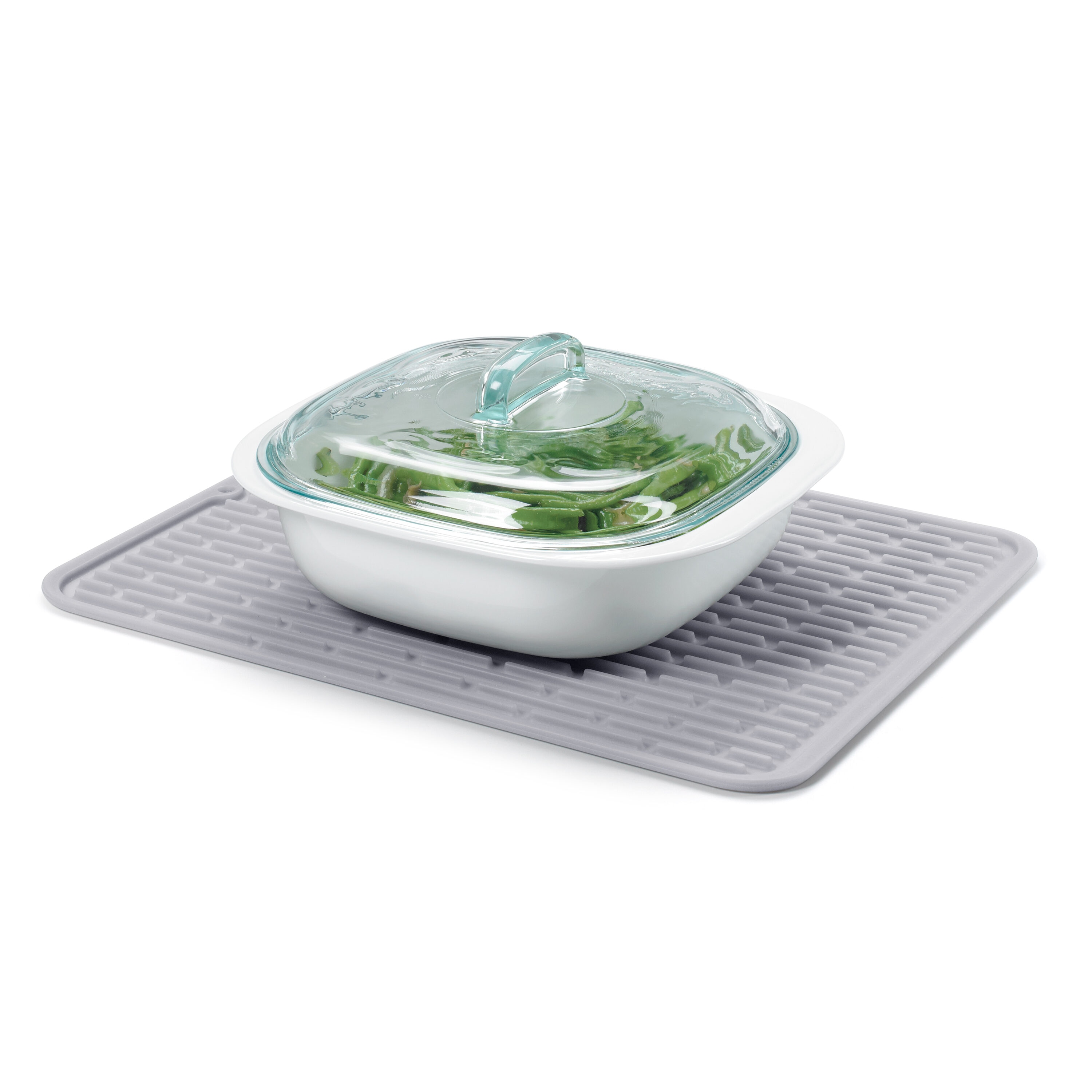 OXO 6-in W x 0.25-in L x 17-in H Plastic Drying Mat at