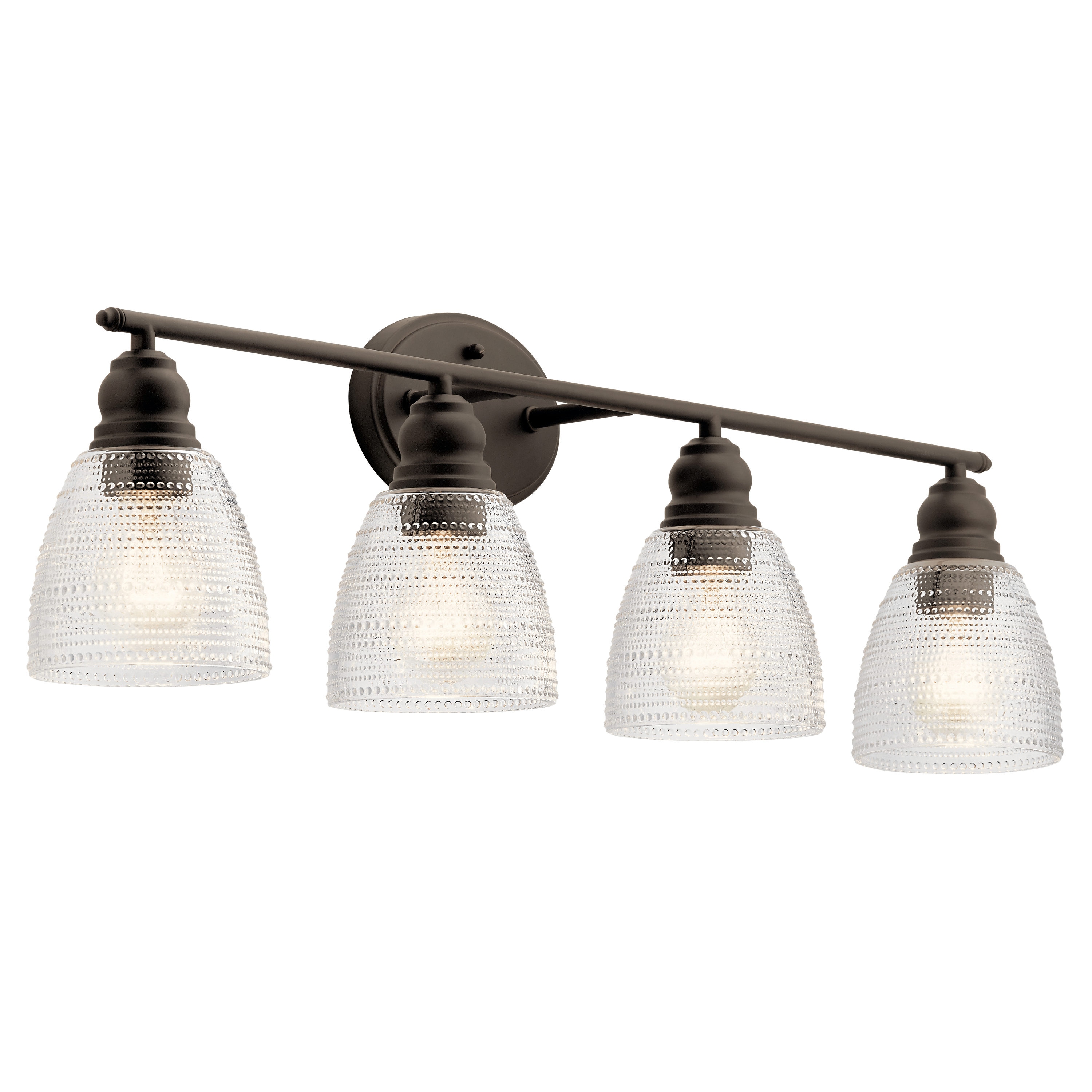 Kichler 45698OZ Karmarie 35-in 4-Light Olde Bronze Transitional Vanity Light