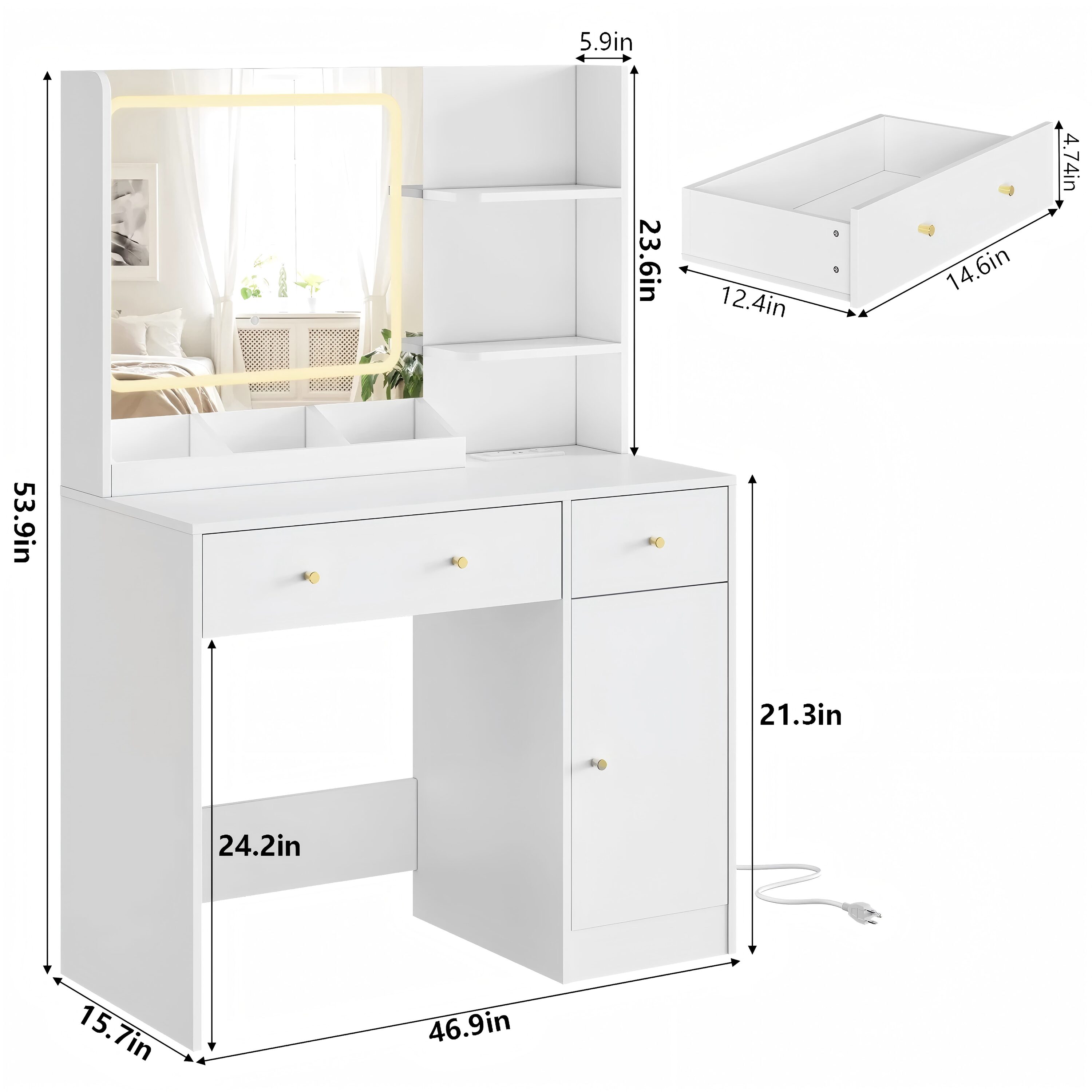 Fenbeli QLLSFEN003 Bedroom-Vanities - View #8