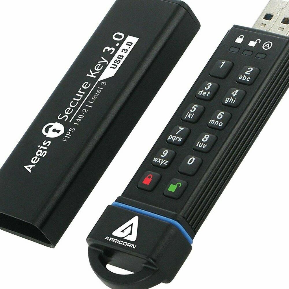 SkilledPower ZX9ISTR34573 16GB 256-Bit AES XTS Hardware Encrypted Secure USB 3.0 Memory Key