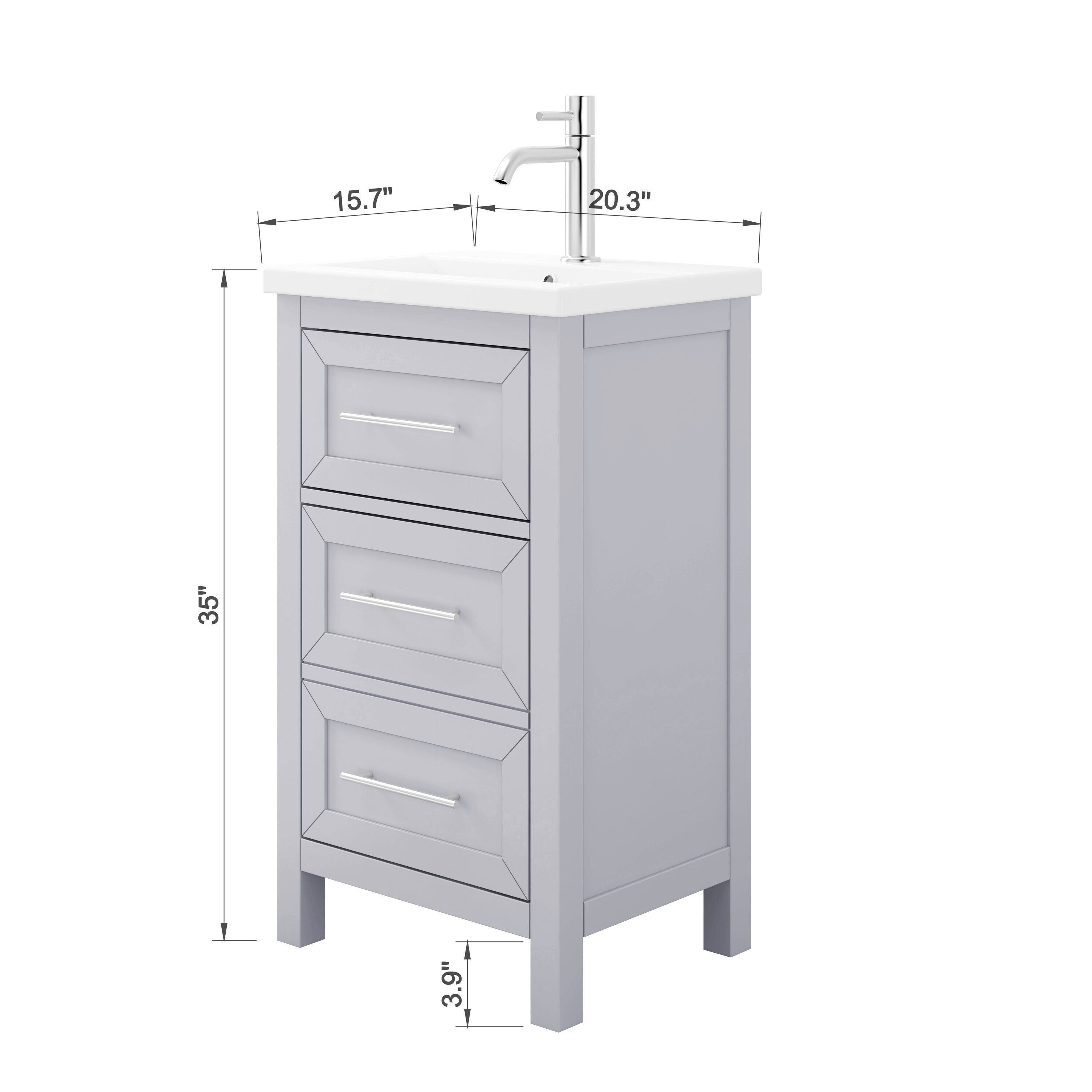 TJAmerican TJ02-22V2016GR Bath-Vanity-Combo - View #5