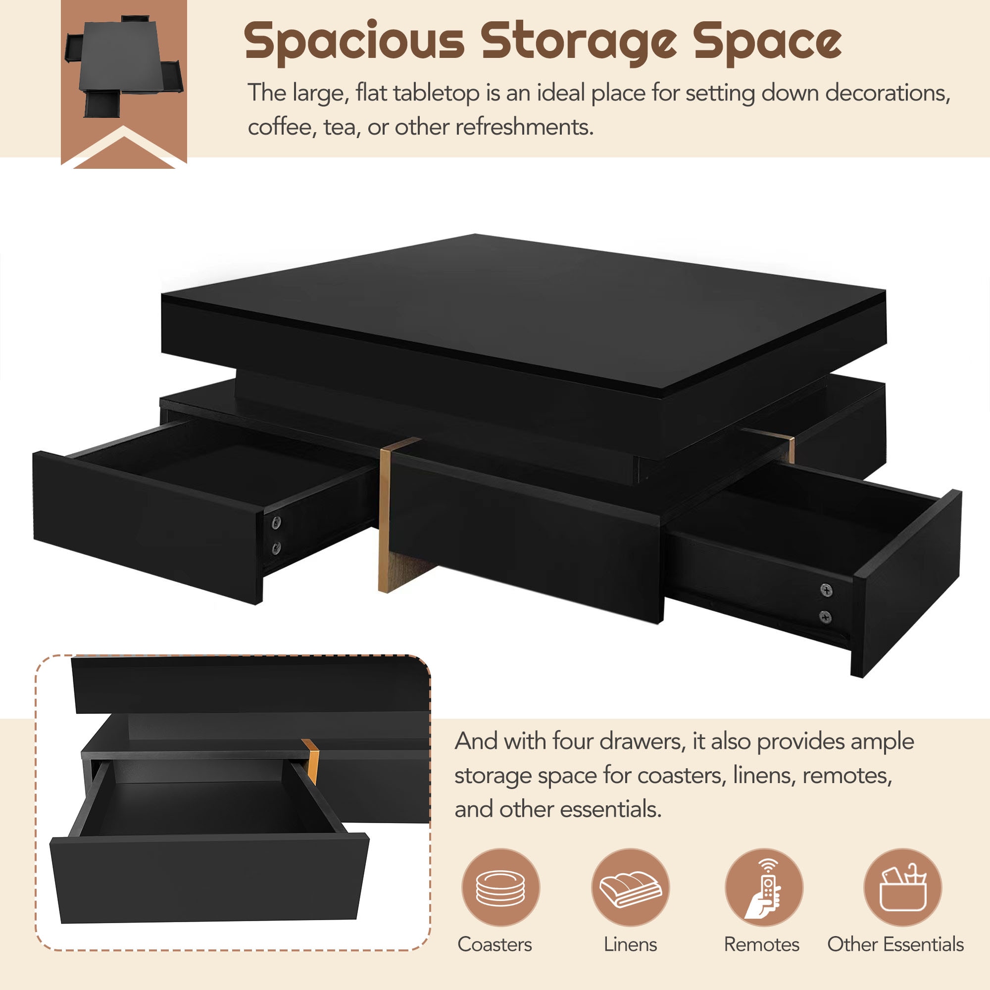 ModernLuxe WF314582AAB Coffee-Tables - View #4