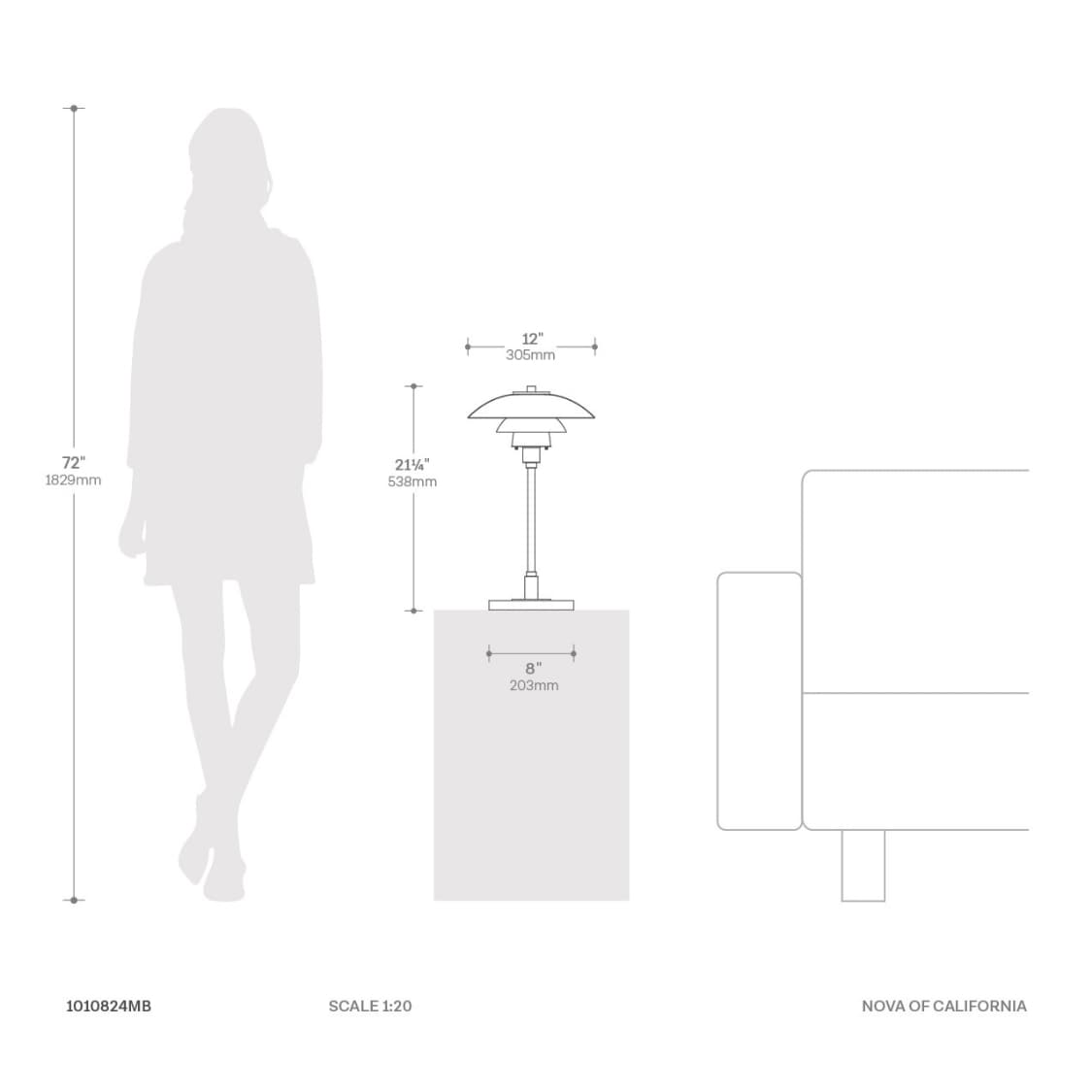 NOVA of California 1010824MB Table-Lamps - View #8