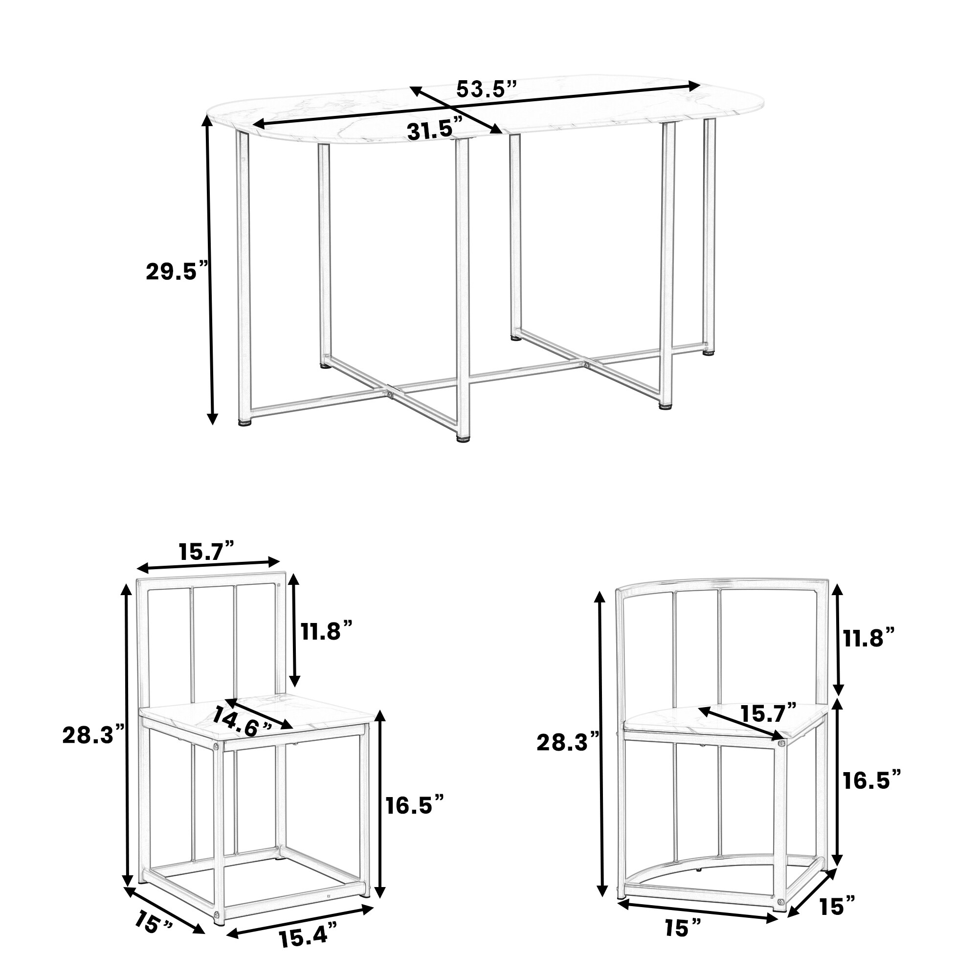 Bybafun YA0100284 Dining-Sets - View #4