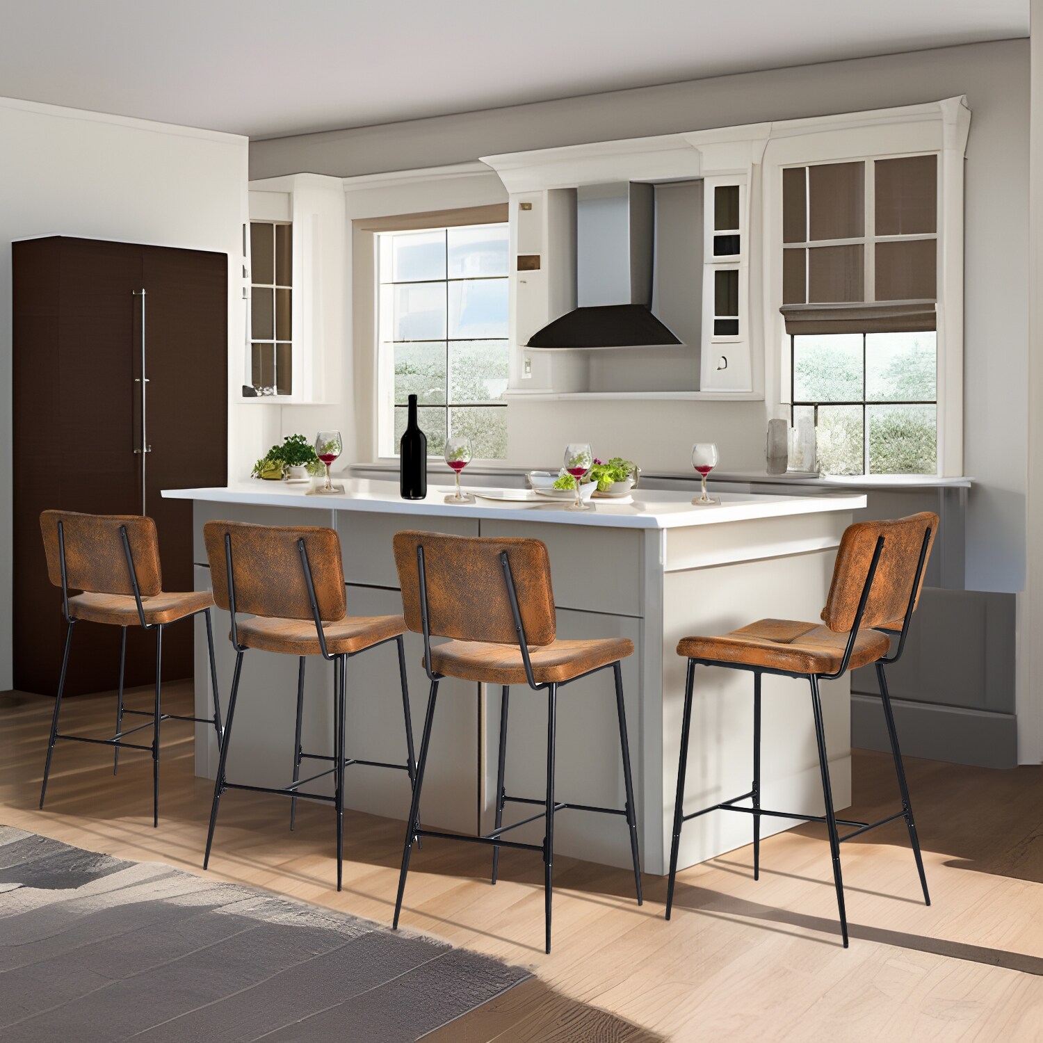 Homy Casa POMONA BAR 4 stools - View #3