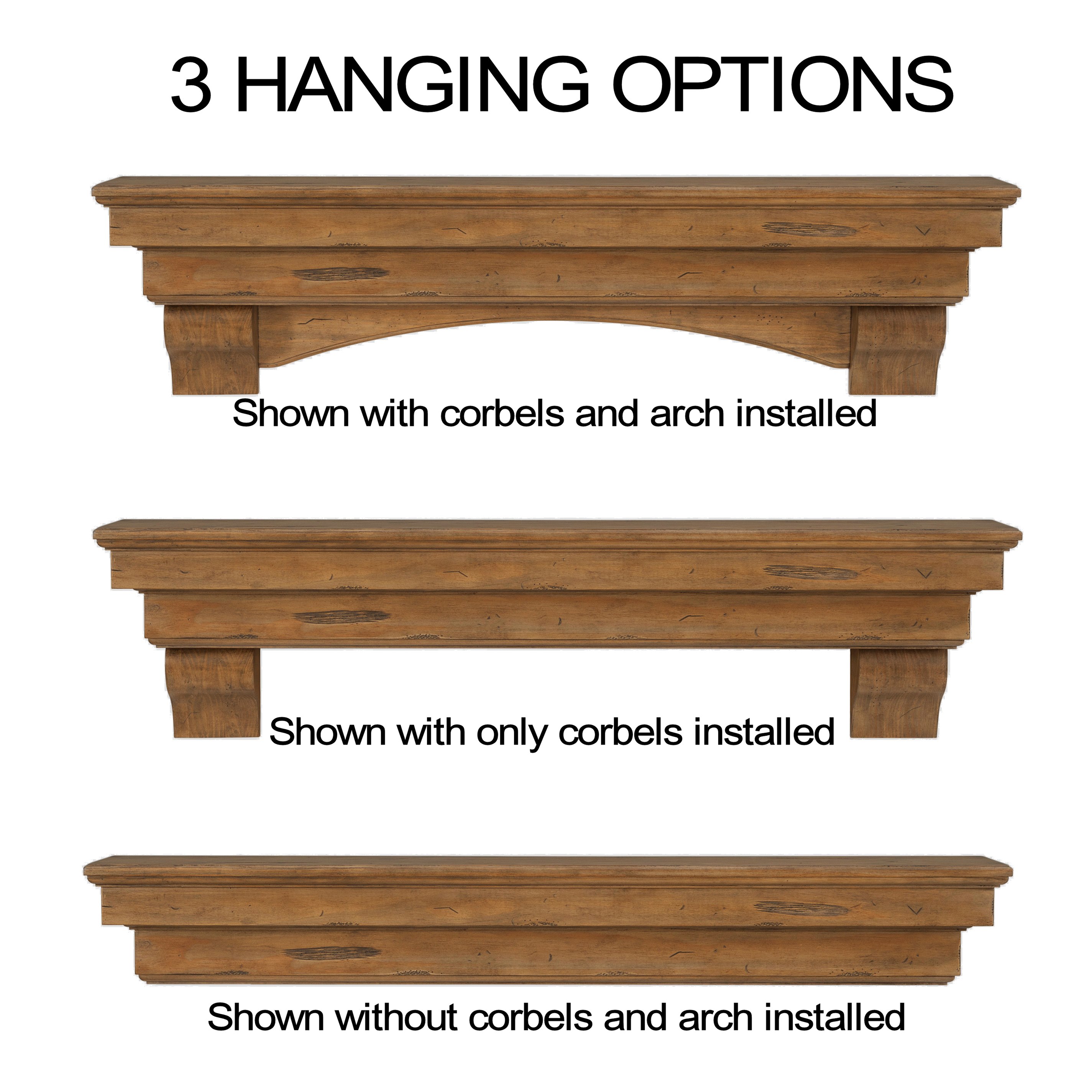 Pearl Mantels SSUP7249710L Mantel-Shelves - View #5