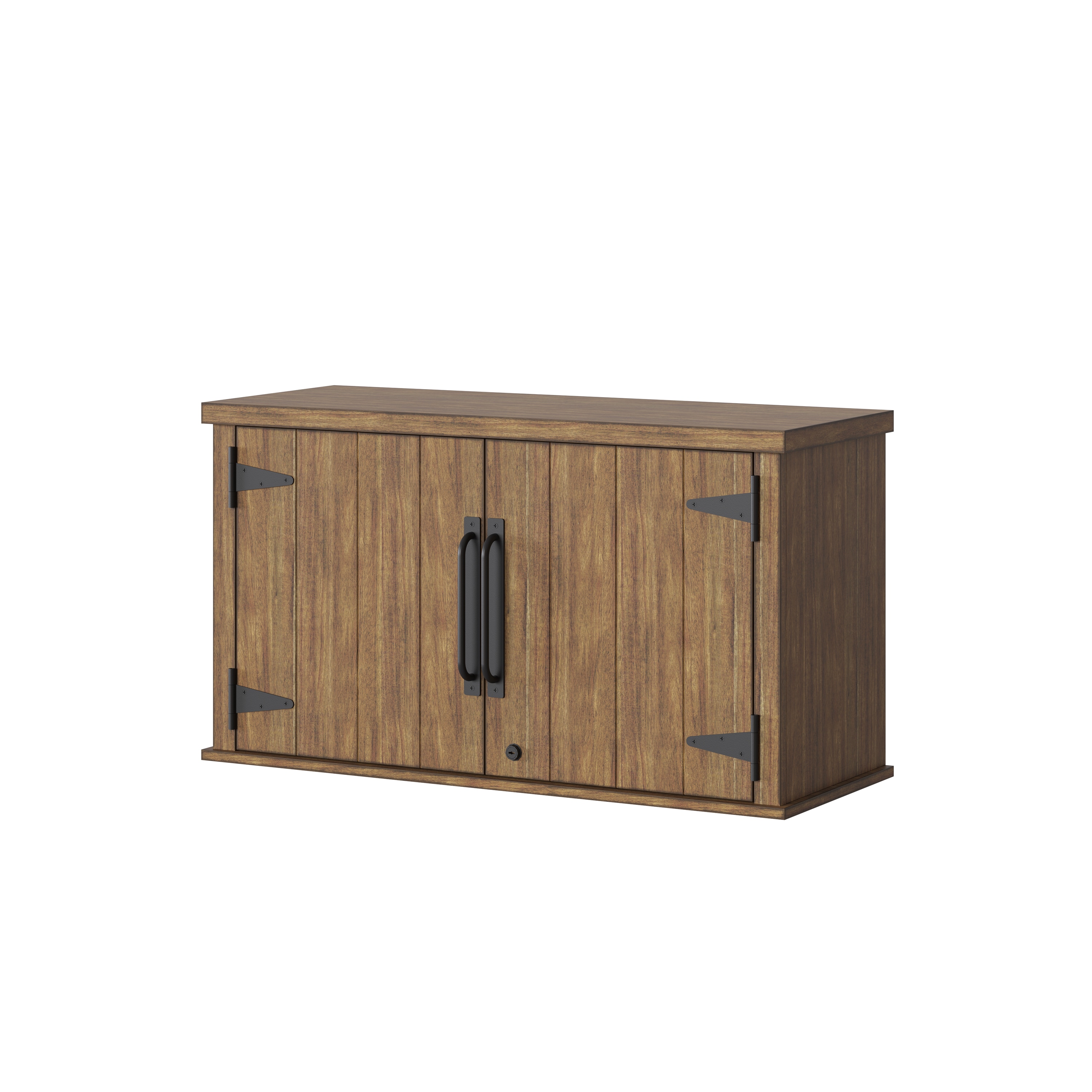 Cahill Composite Wood Freestanding or Wall-mounted Garage Cabinet in Brown (36-in W x 20-in H x 14-in D) | - Scott Living SL36WBCH-1