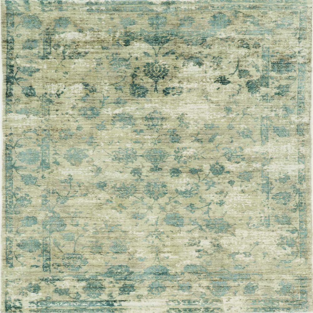 HomeRoots 350592 Bernadette 8 X 11 (ft) Blue Indoor Distressed/Overdyed Area Rug