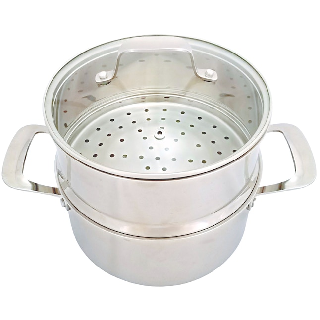 Davyline Cookware 3-Layer Base 3-Quart Stainless Steel Steamer Pot
