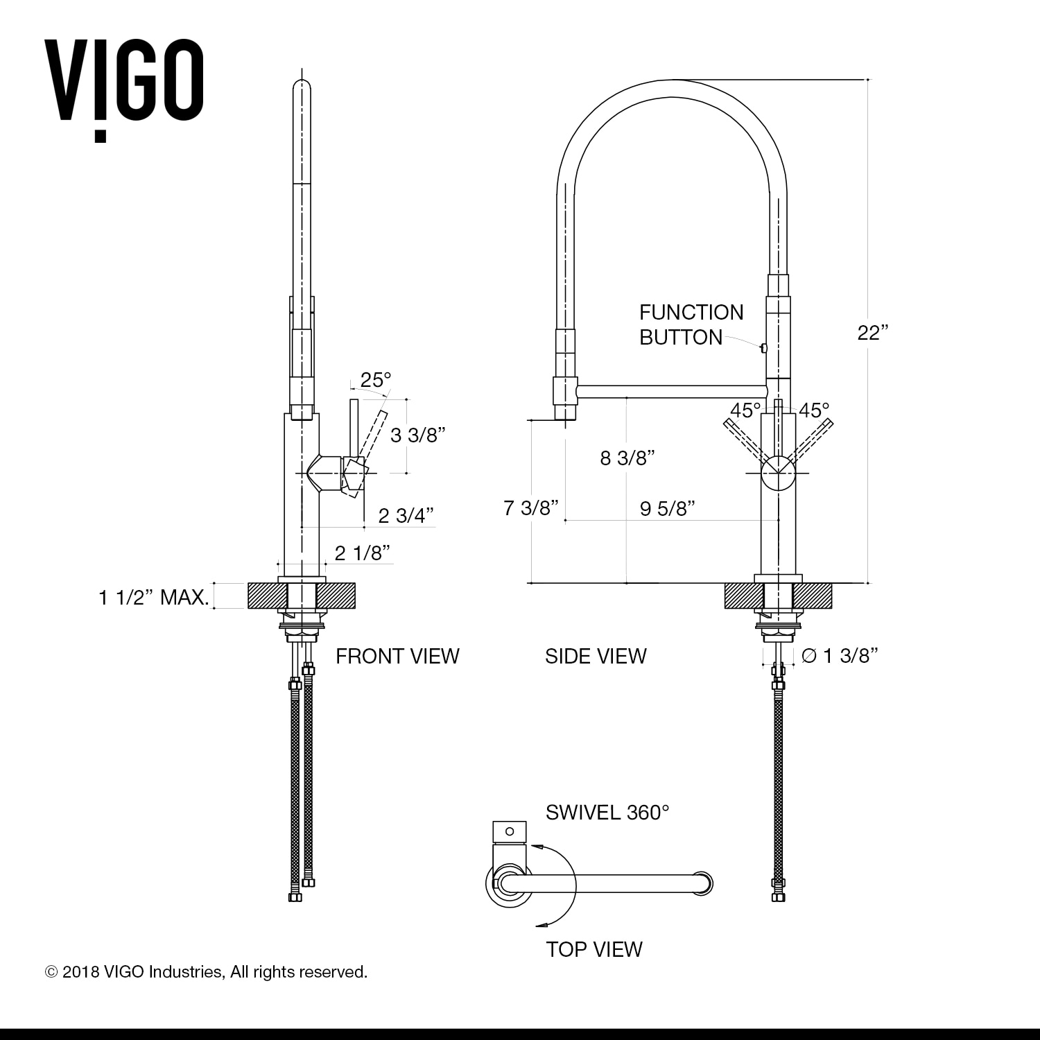 VIGO VG02026STK1 Kitchen-Faucets - View #10