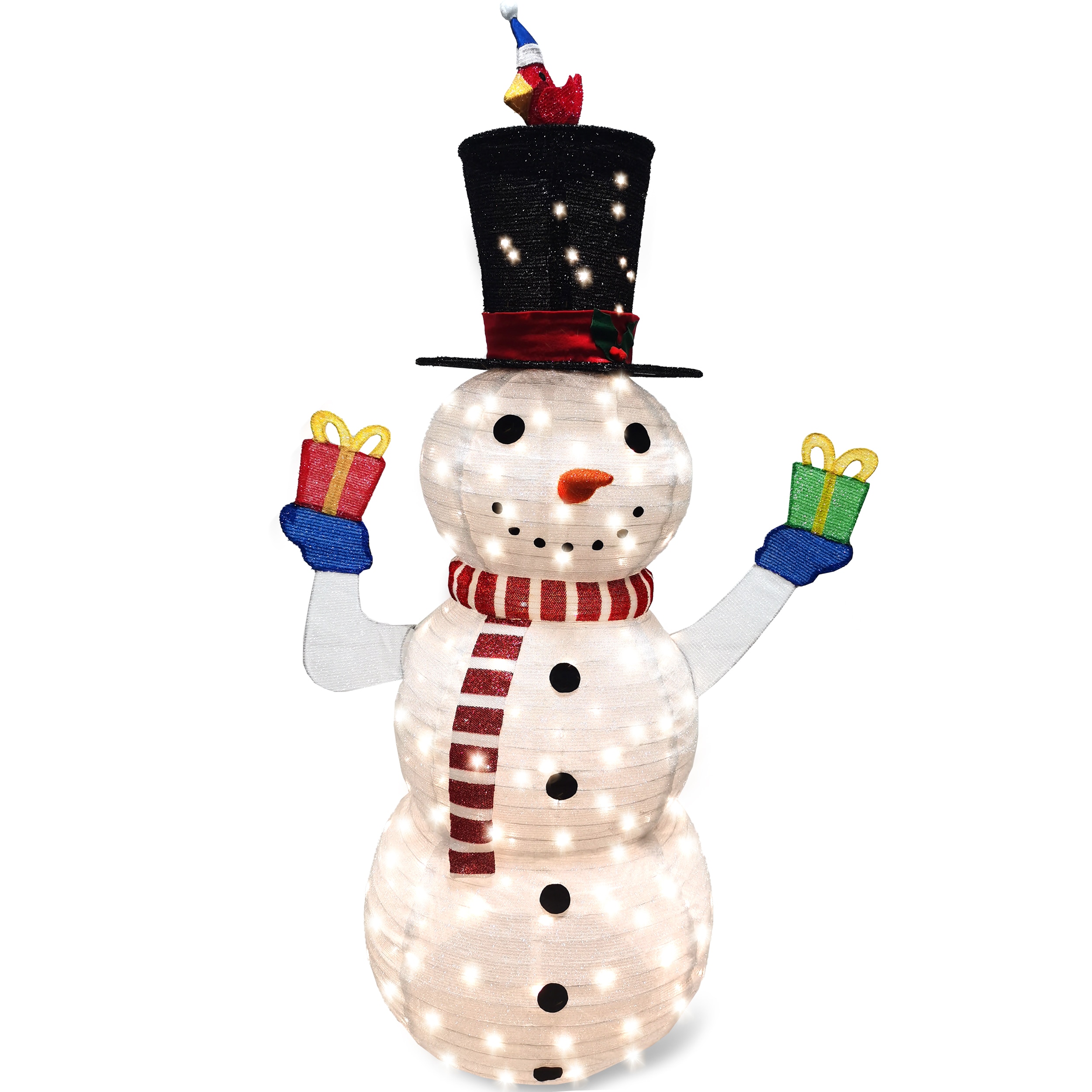 Joiedomi 60-in Snowman Free Standing Decoration with White LED 