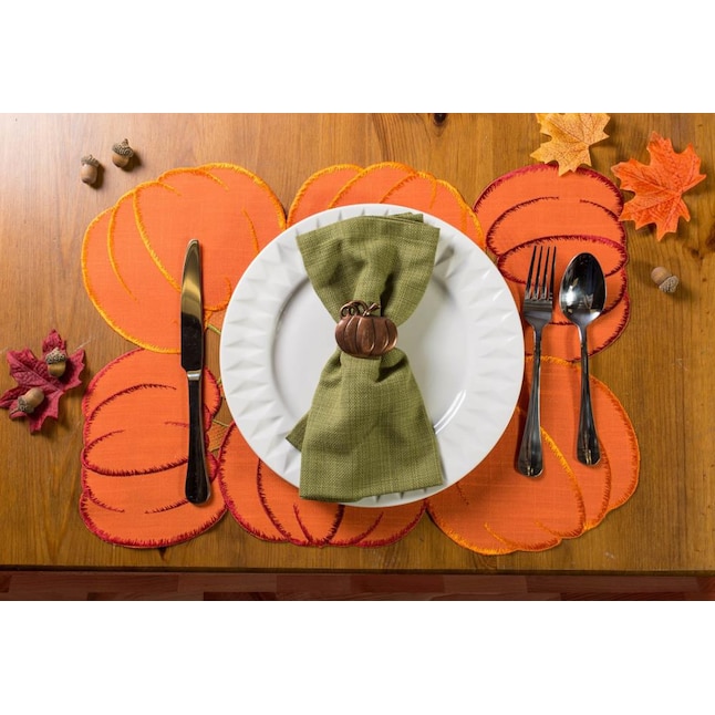 DII 4-Pack Pumpkins Poly Novelty Placemats at Lowes.com