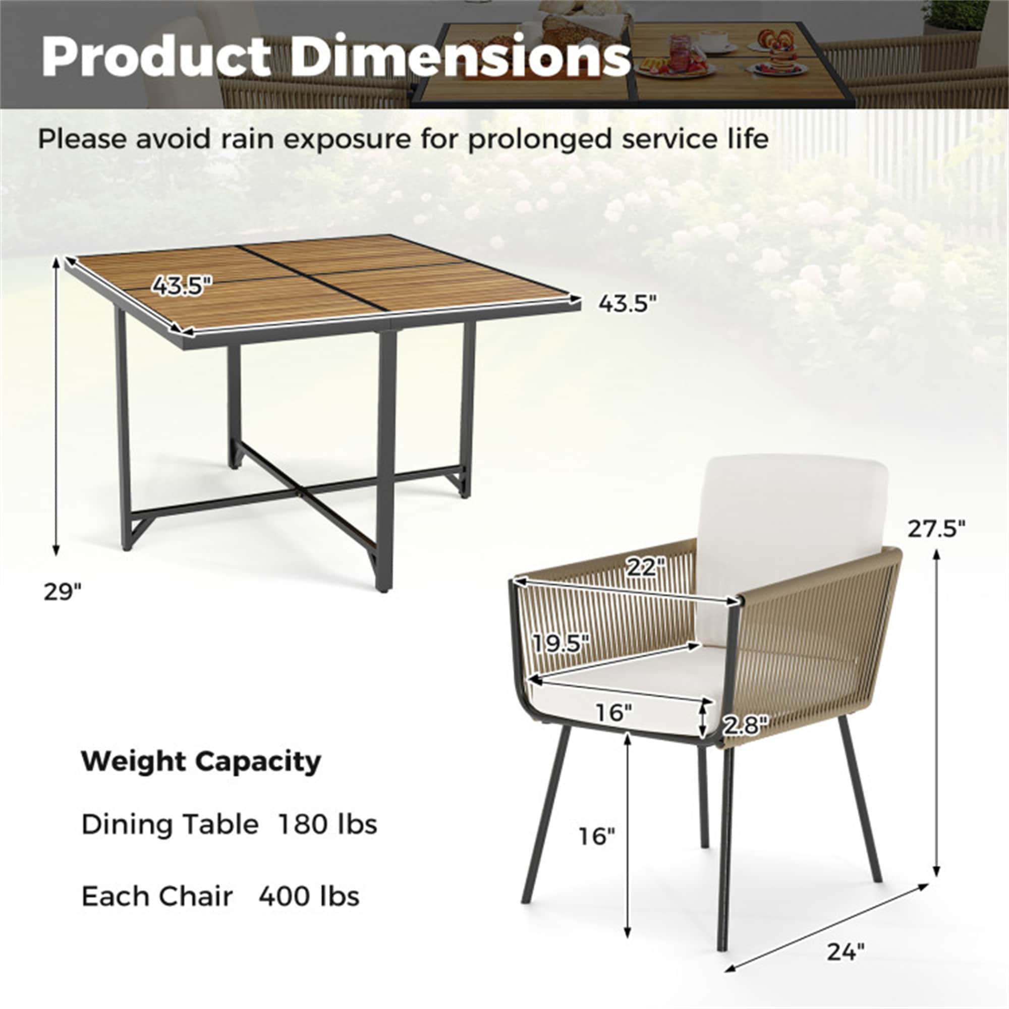 BABOOM BOM-42TU-CO Patio-Dining-Sets - View #6