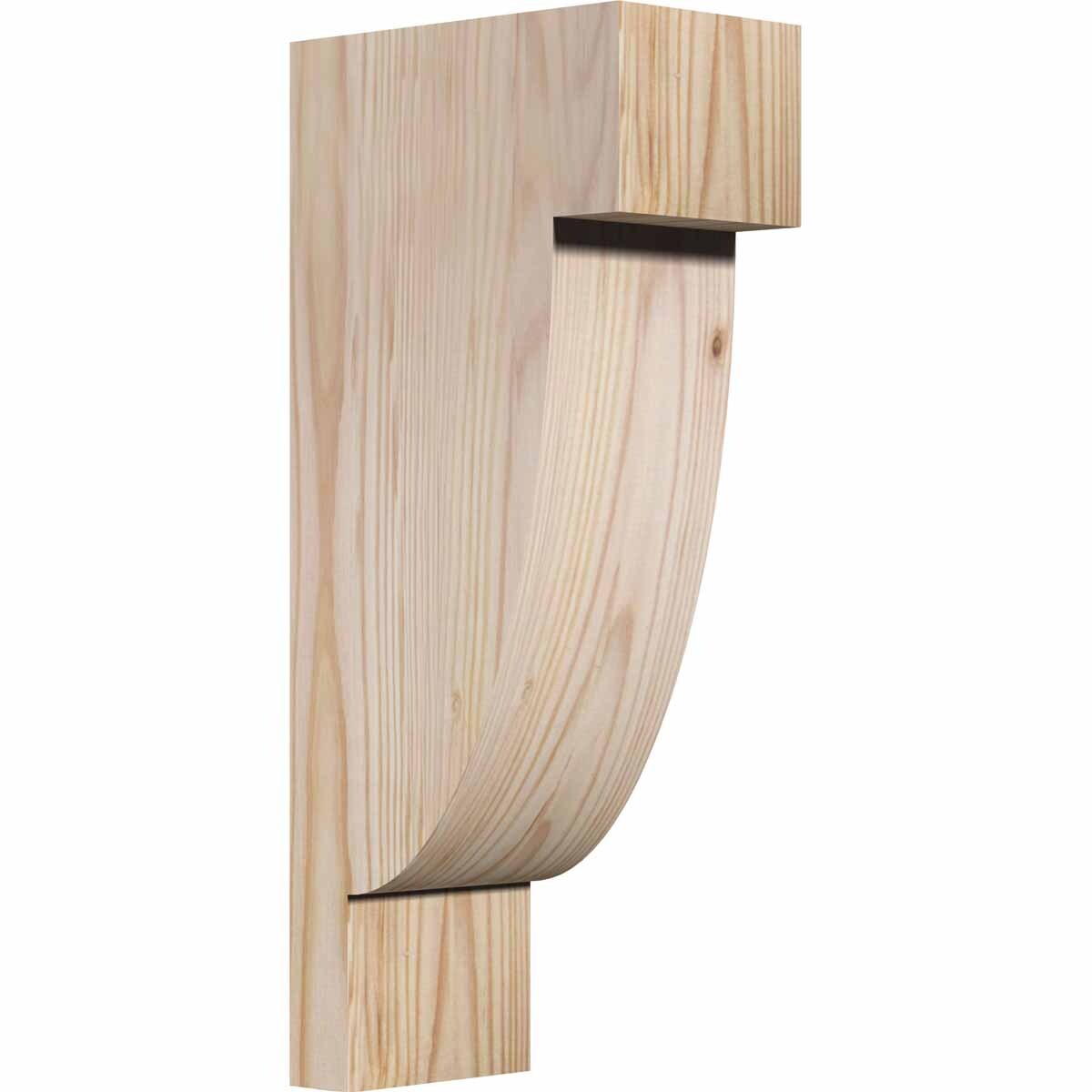 Ekena Millwork COR04X06X14ALP00SDF 3.5-in x 6-in x 14-in Alpine Unfinished Douglas Fir Wood Paintable/Stainable Corbel