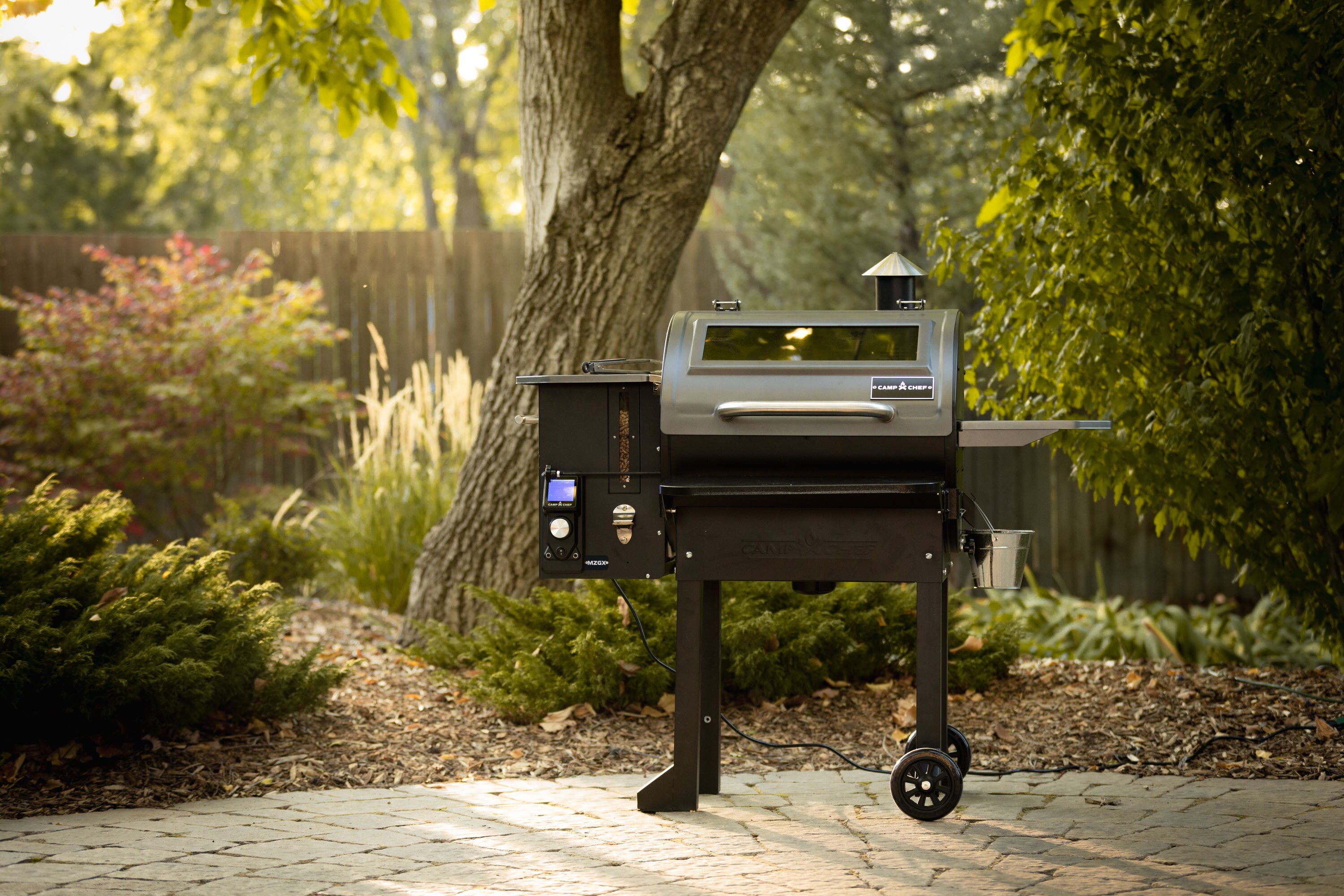 Camp Chef MZGX24 WIFI 811 Sq in Gray Pellet Grill with smart